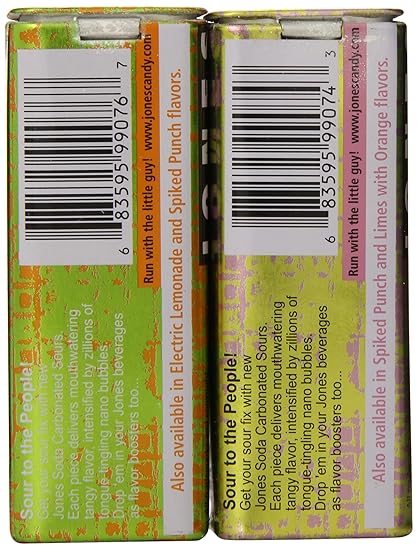 Amazon Com Jones Soda Sampler Jones Carbonated Sours Flavors 6 Count Pack Of 2 Soda Soft Drinks Grocery Gourmet Food