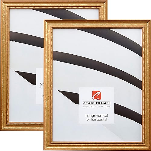 Juego de 2 marcos, de Craig Frames, color marrón, Madera, 12 x 16