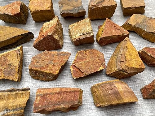 Miniatura 5 de GAF TREASURES Cristales de ojo de tigre crudos al por mayor, piedra natural de ojo de tigre, cristales naturales de ojo de tigre áspero, ojo de