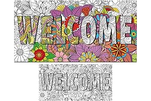 Giant Mandala Coloring Posters for Kids and Teens -  Welcome Edition