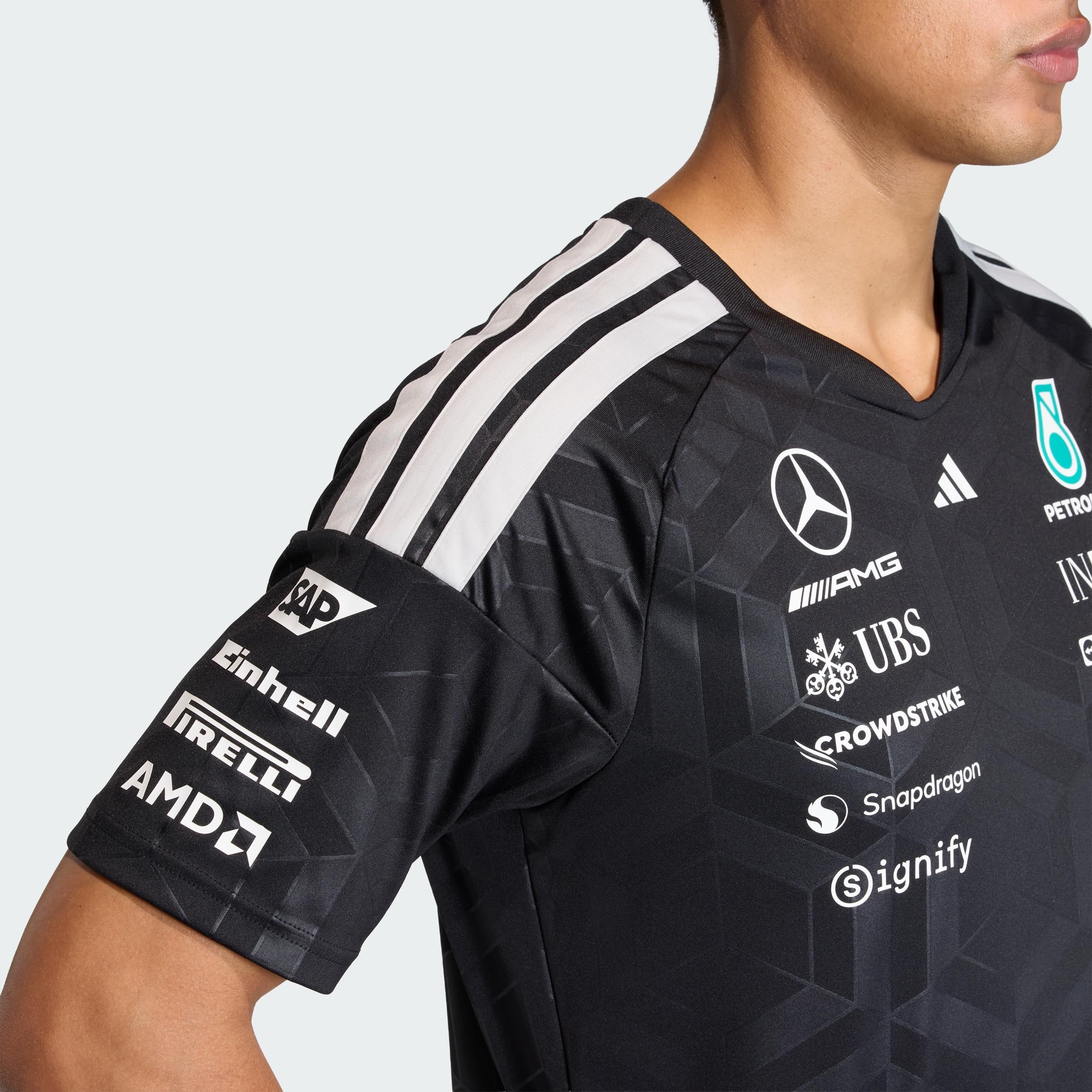 Adidas Herren Mercedes - Amg Petronas Formula 1 Team Driver Jersey Short Sleeves - 3