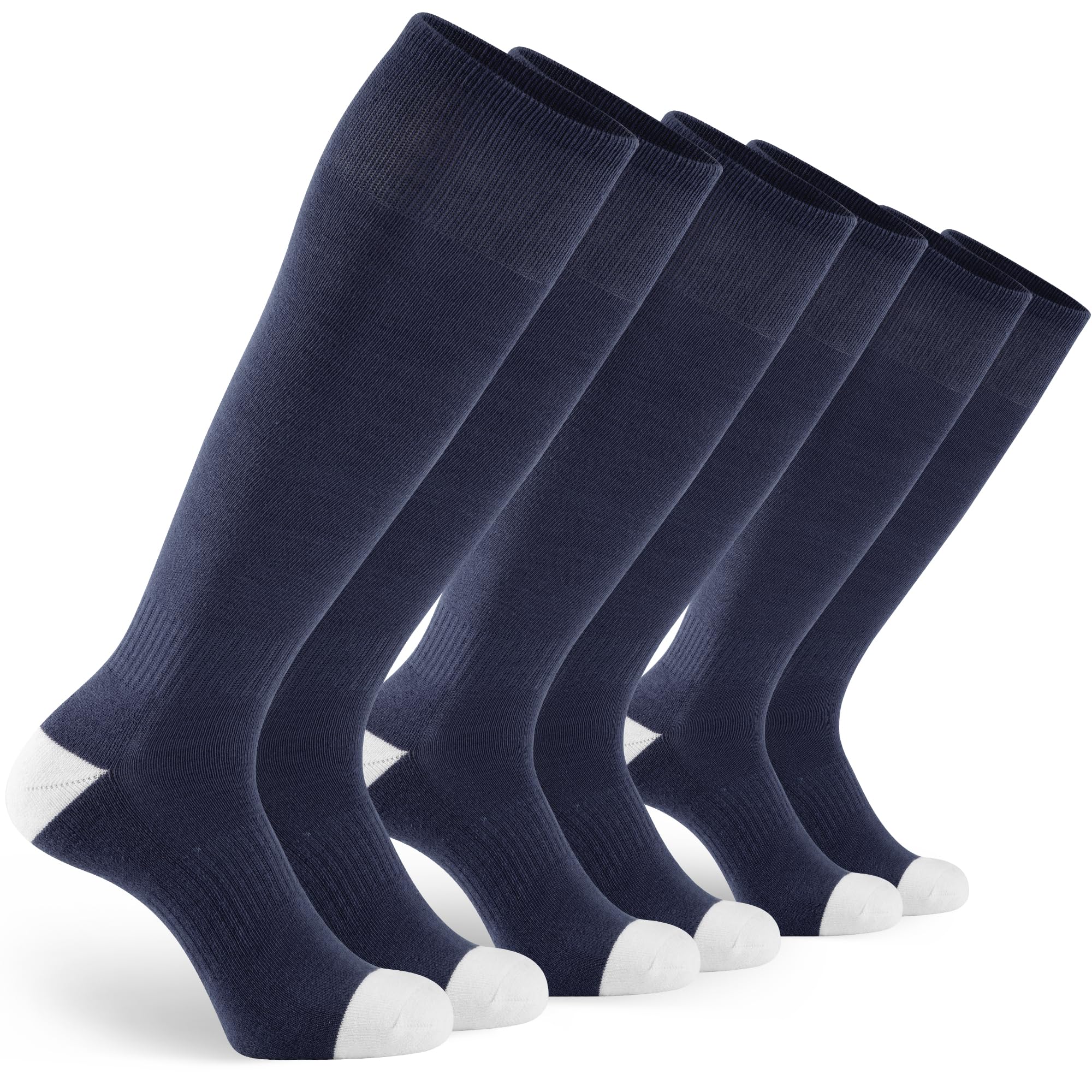 GRAPMKTG 3 Pairs Soccer Football Socks for Youth Baseball Softball Socks for Women and Men Boys Girls
