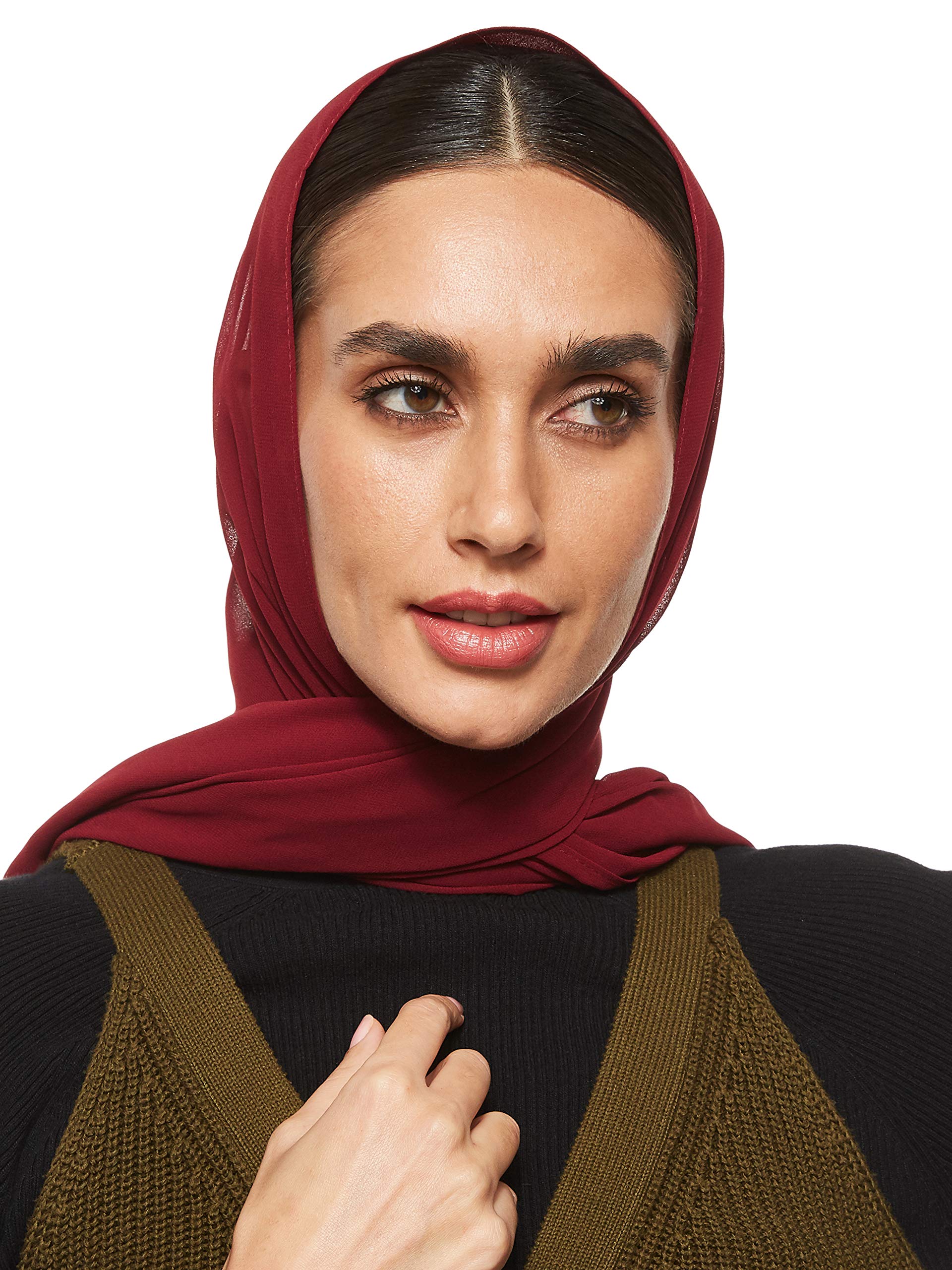 SHADOW Super Soft Chiffon Hijab Plain Georgette Bubble Pearl Chiffon Shailah Scarf Shawl Abaya Muslim