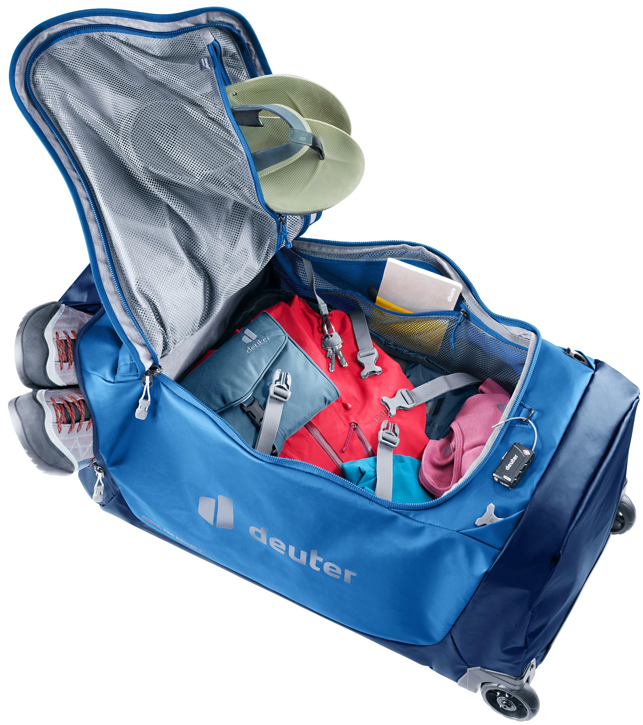 deuter Duffel Pro Roller 90 faltbare Reisetasche mit Rollen