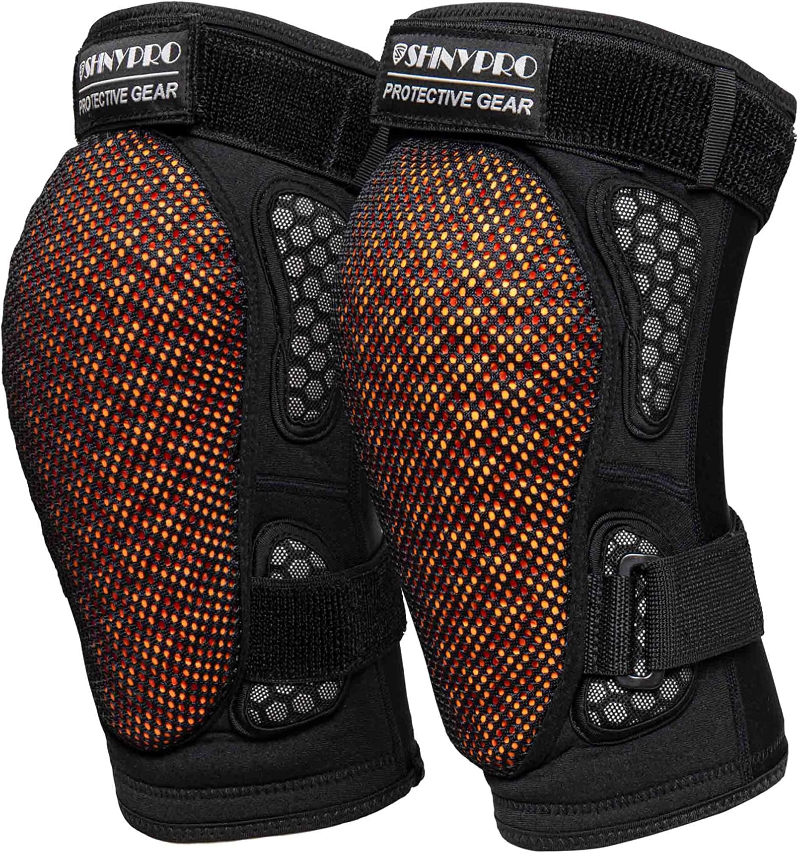 SHINYPRO Knee Guard,Mountain Bike and MTB Knee Guards,Snowboard Knee Pads,Low Temperature Resistance,Breathable,Size L