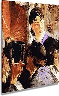 digitalpix Quadro Manet Edouard La Cameriera 1879 - Stampa su Tela Canvas Intelaiata - 63 x 74 cm