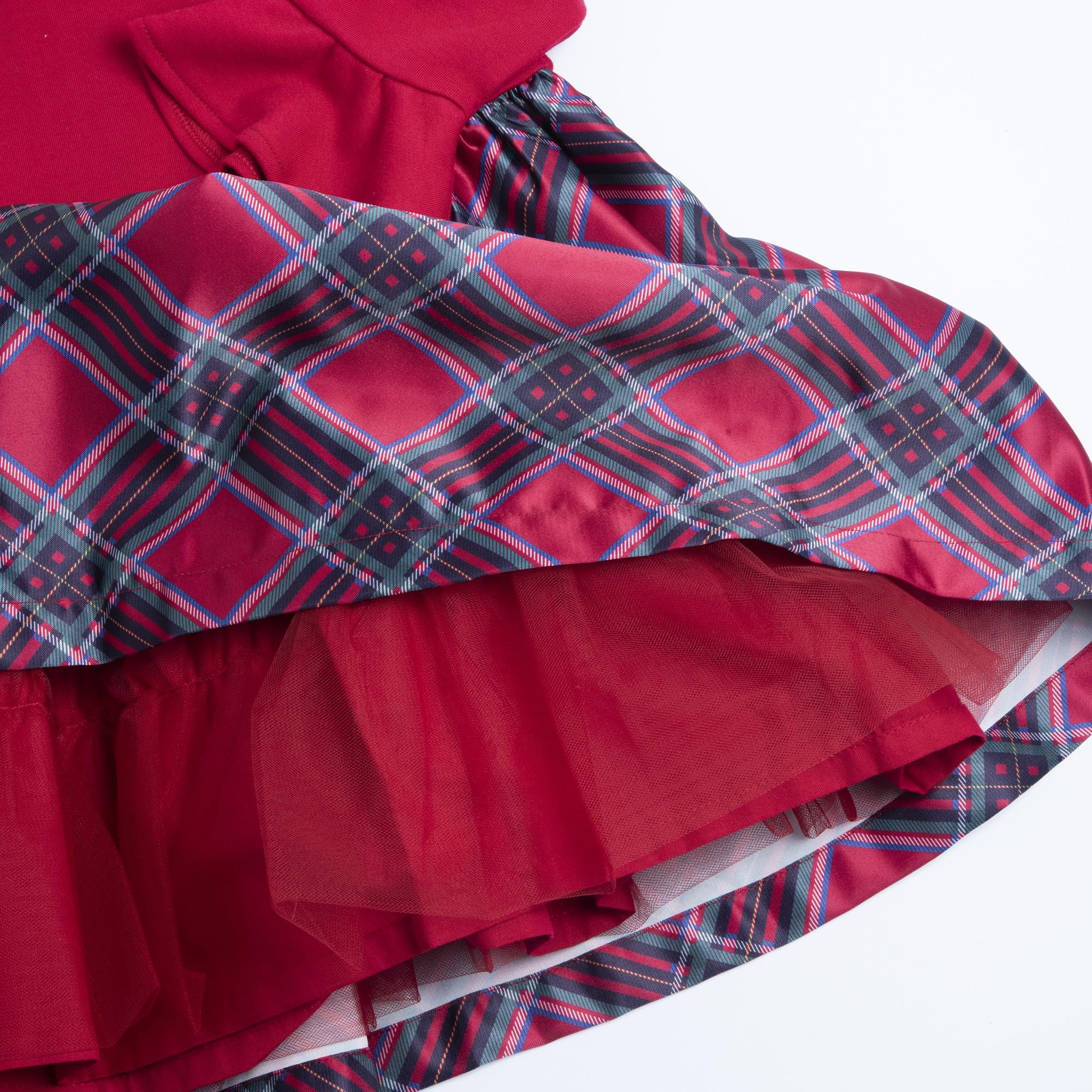Chicco Abito Vestito Natale Christmas neonata 18 Mesi - 86 cm Color Rosso e Scozzese