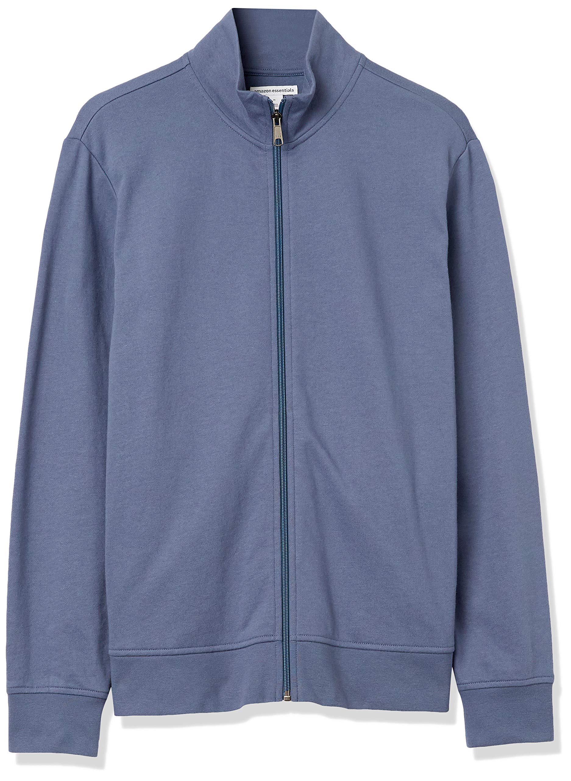 Amazon Essentials Sudadera Ligera de Felpa con Cremallera Completa y Cuello Perkins Hombre