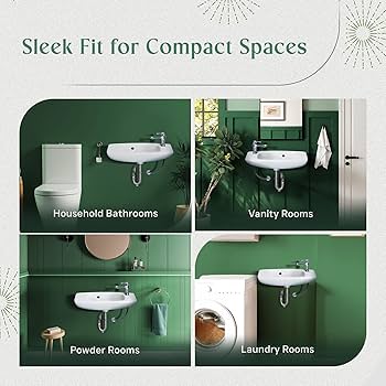 Renovators Supply Edgewood Wall Mount Sink 20 Inches White