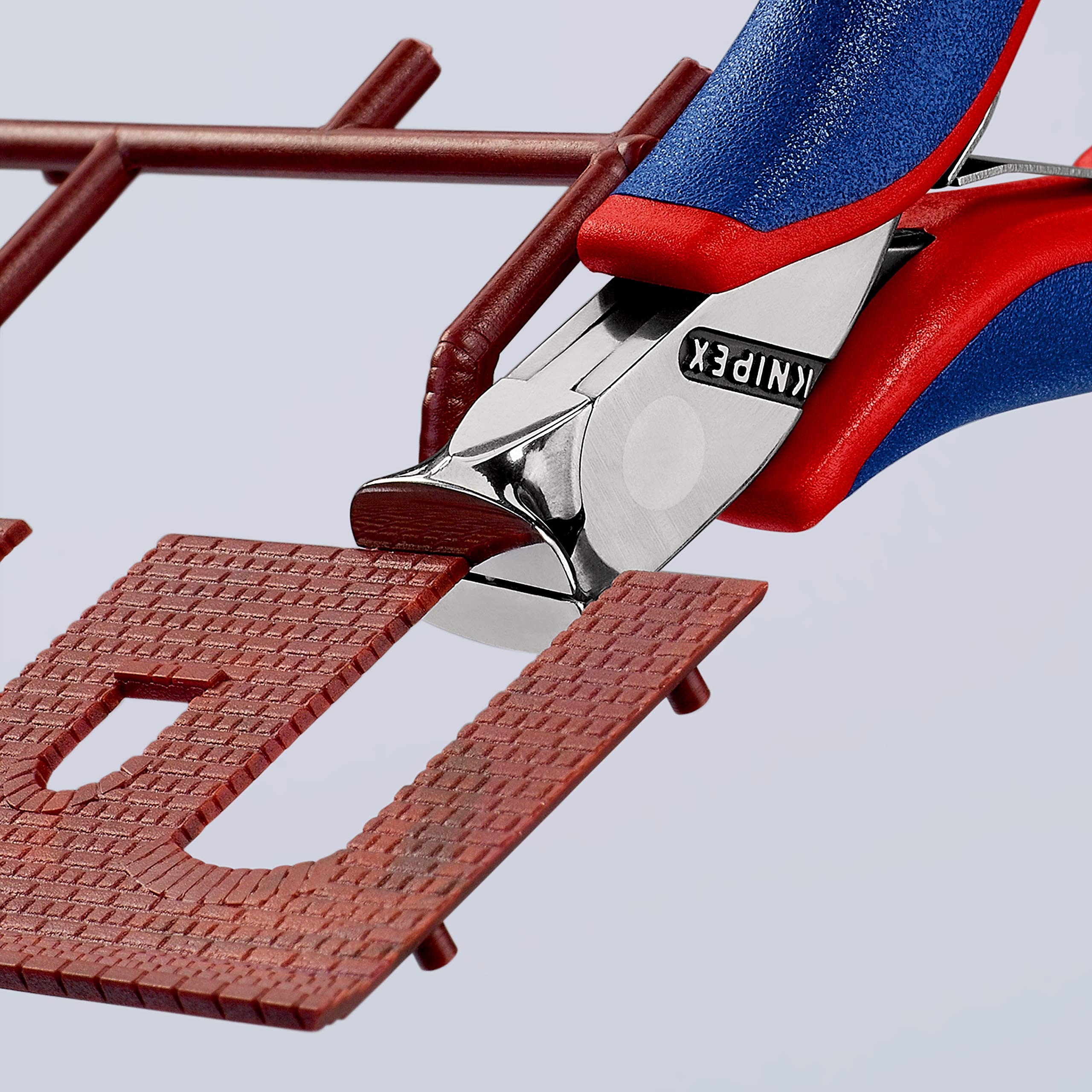 KNIPEX Szczypce tnące czołowe dla elektroników z osłonkami wielokomponentowymi 115 mm, 64 12 115