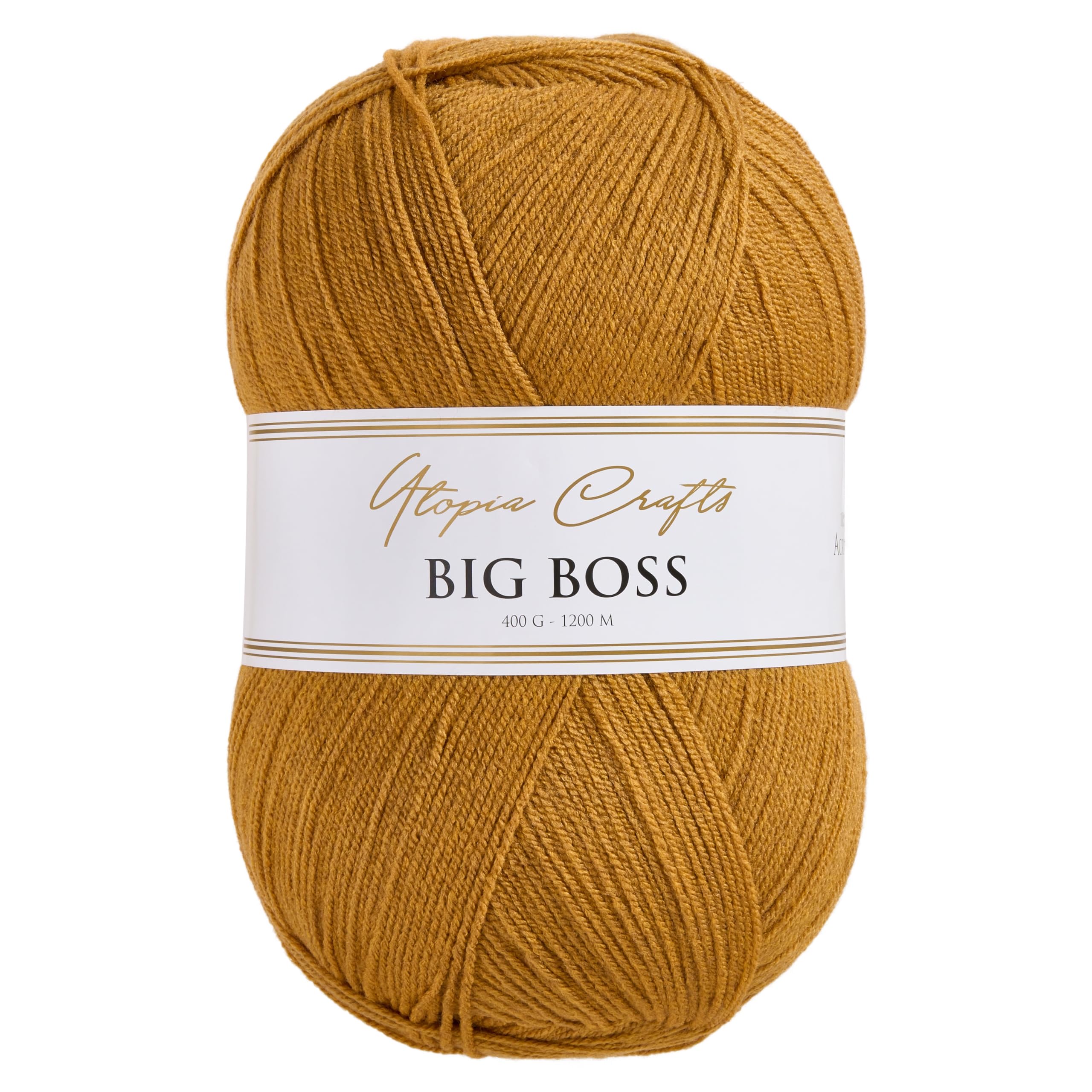 Utopia Crafts Big Boss 400g Knitting & Crochet Yarn 1200m (Burnt Siena)