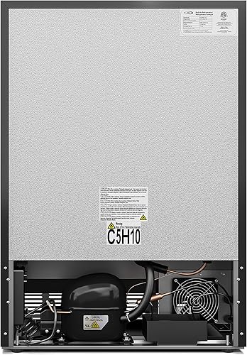 Miniatura 9 de KoolMore Mini refrigerador integrado de 234 pulgadas para alimentos y bebidas con estantes de cristal puerta de acero inoxidable temperatura