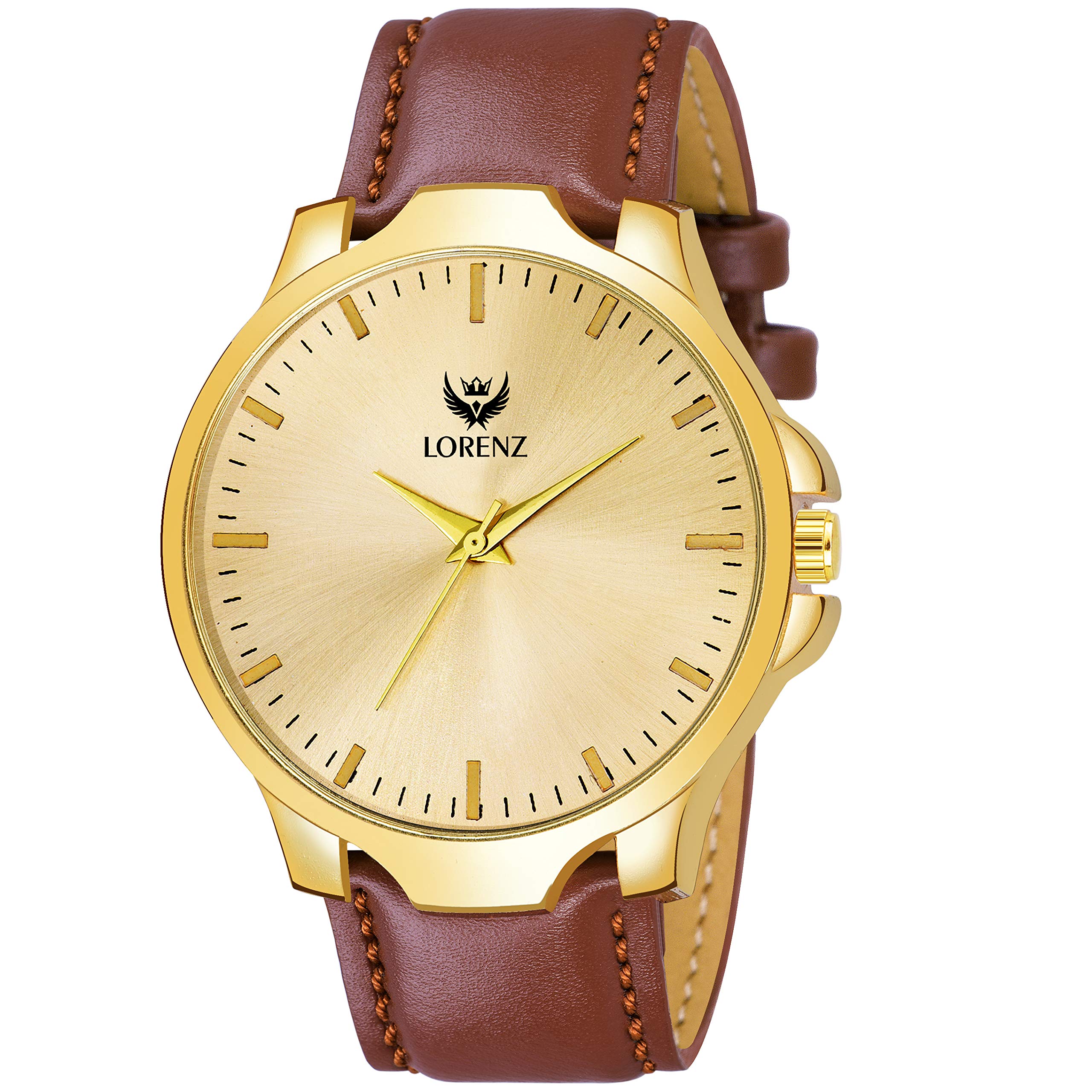LORENZ Golden Dial Mens Watch | Watch for Boys- MK-307K (B07Y8KPXJ3) Amazon Price History, Amazon Price Tracker