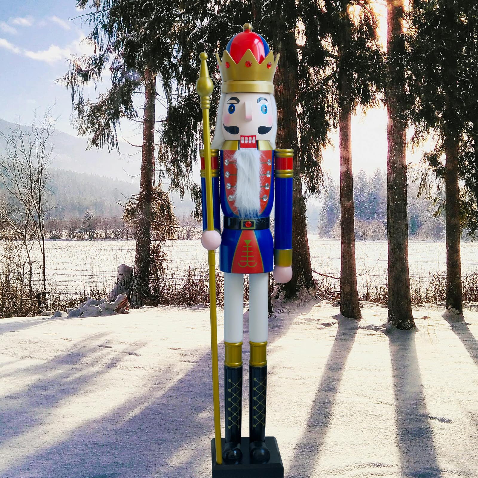 Amazon.co.jp: くるみ割り人形 木製 巨大サイズ 5 feet : おもちゃ