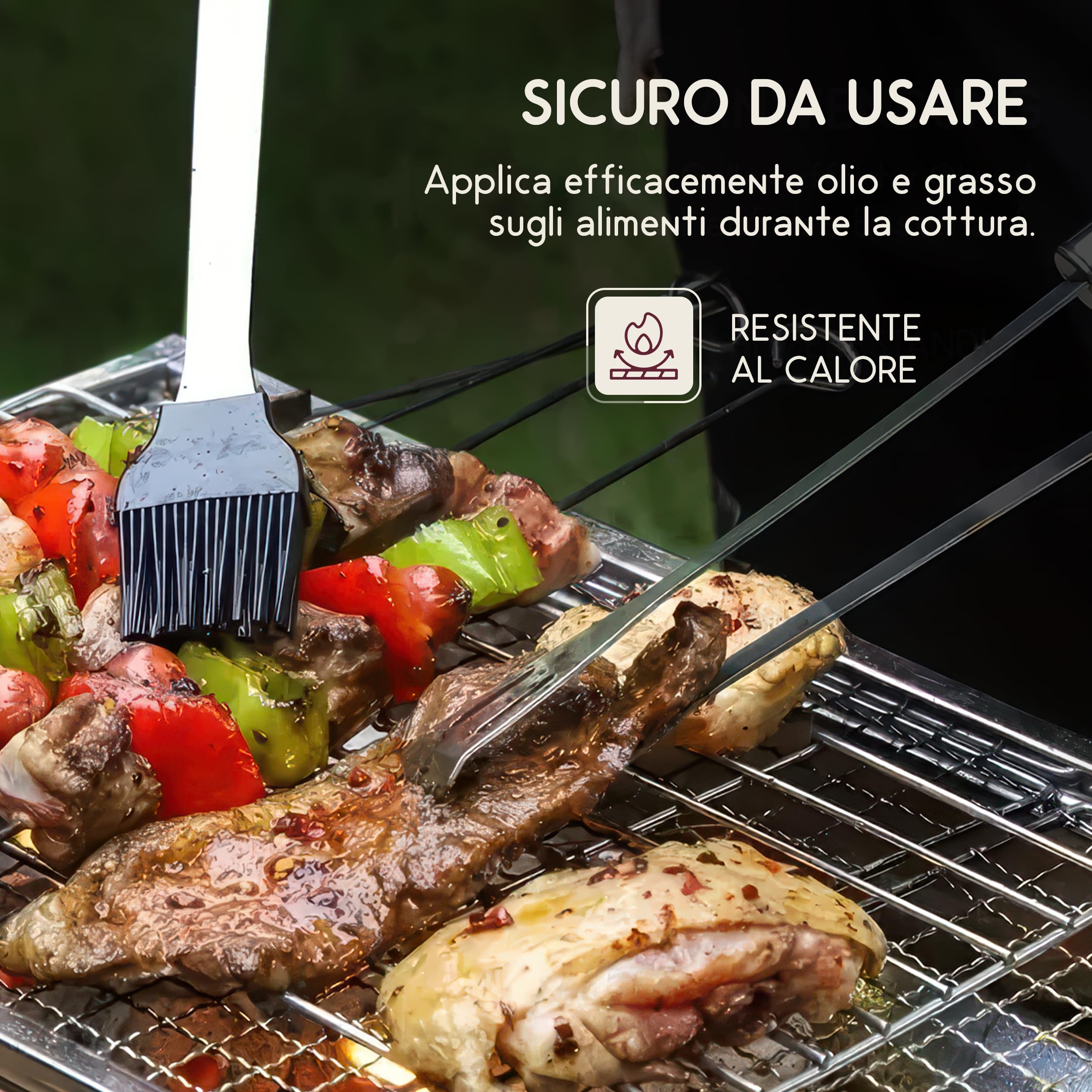 Set Barbecue in Acciaio Inox, Accessori Barbecue 18 Pezzi, Kit Barbecue con Custodia, Utensili Griglia per Barbecue, Idee Regalo Uomo, Perfetto per BBQ e Griglia Barbecue in Muratura