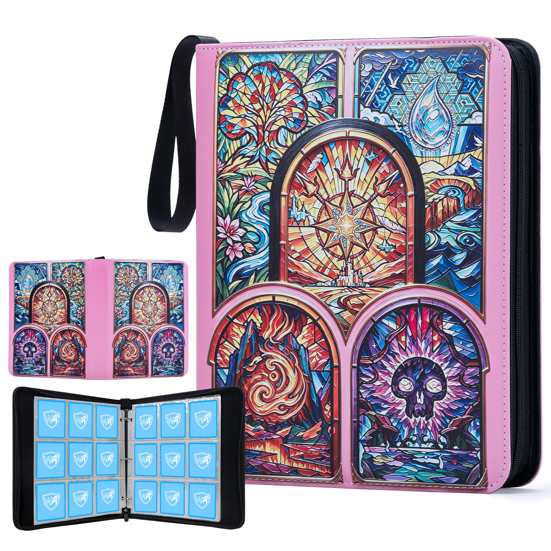 900 Pockets MTG Card Binder, Portable Waterproof PU Storage Album,YM04 — image 1