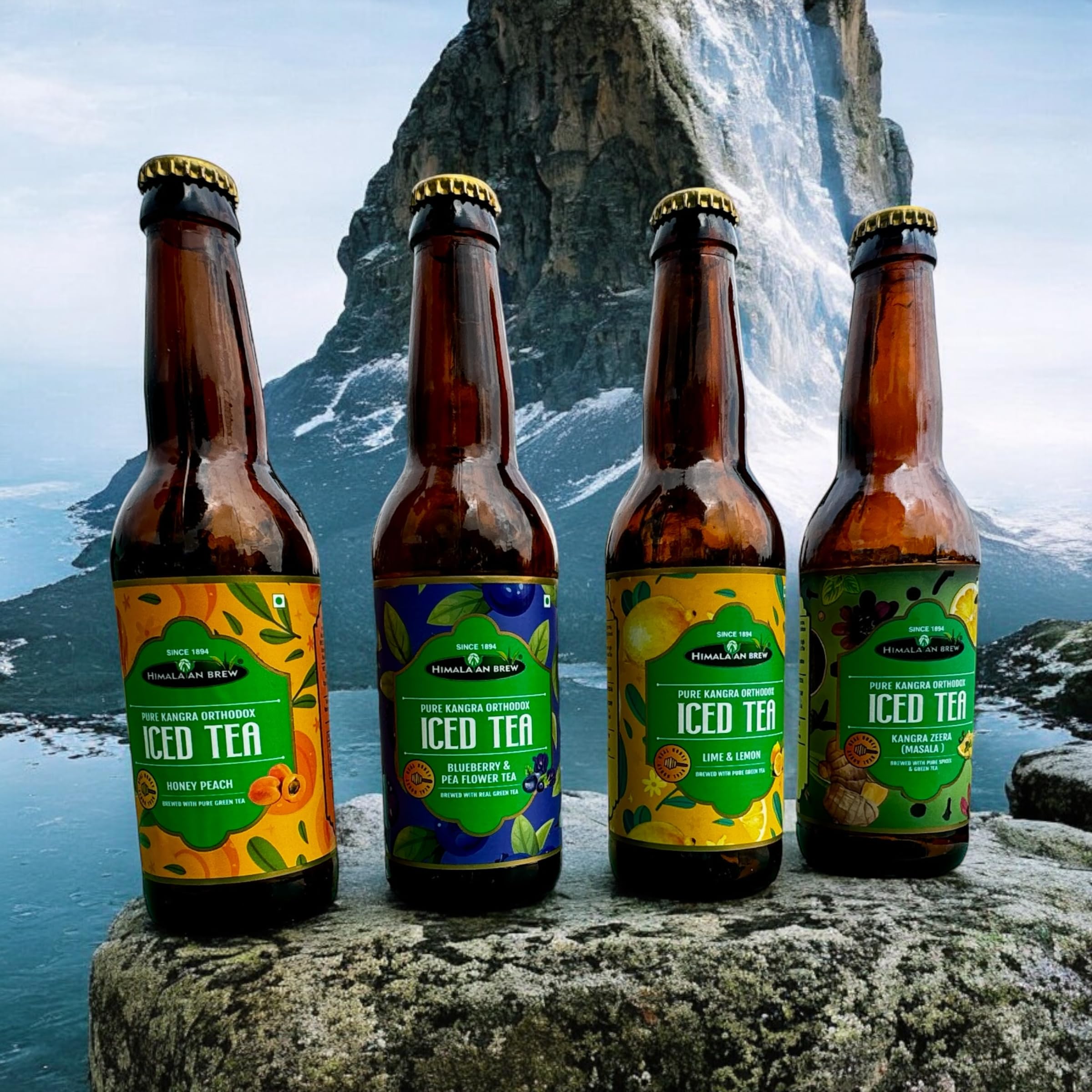 Himalayan Brew Ice Tea Assorted Ready to Drink Pack of 8 Bottels with 4 different Flavours-image-14