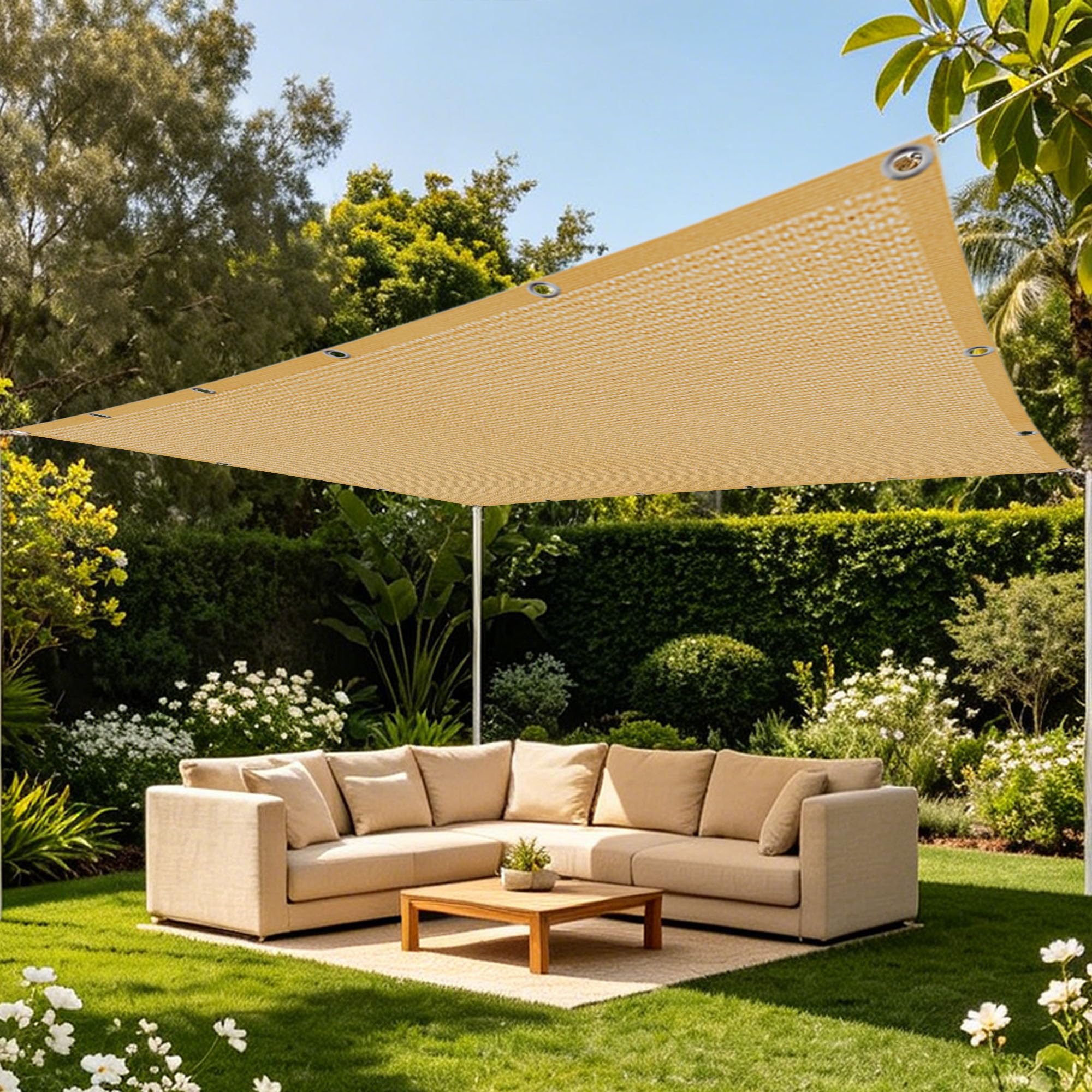 Filet d'ombrage anti-UV et perméable à l'eau pour pergola