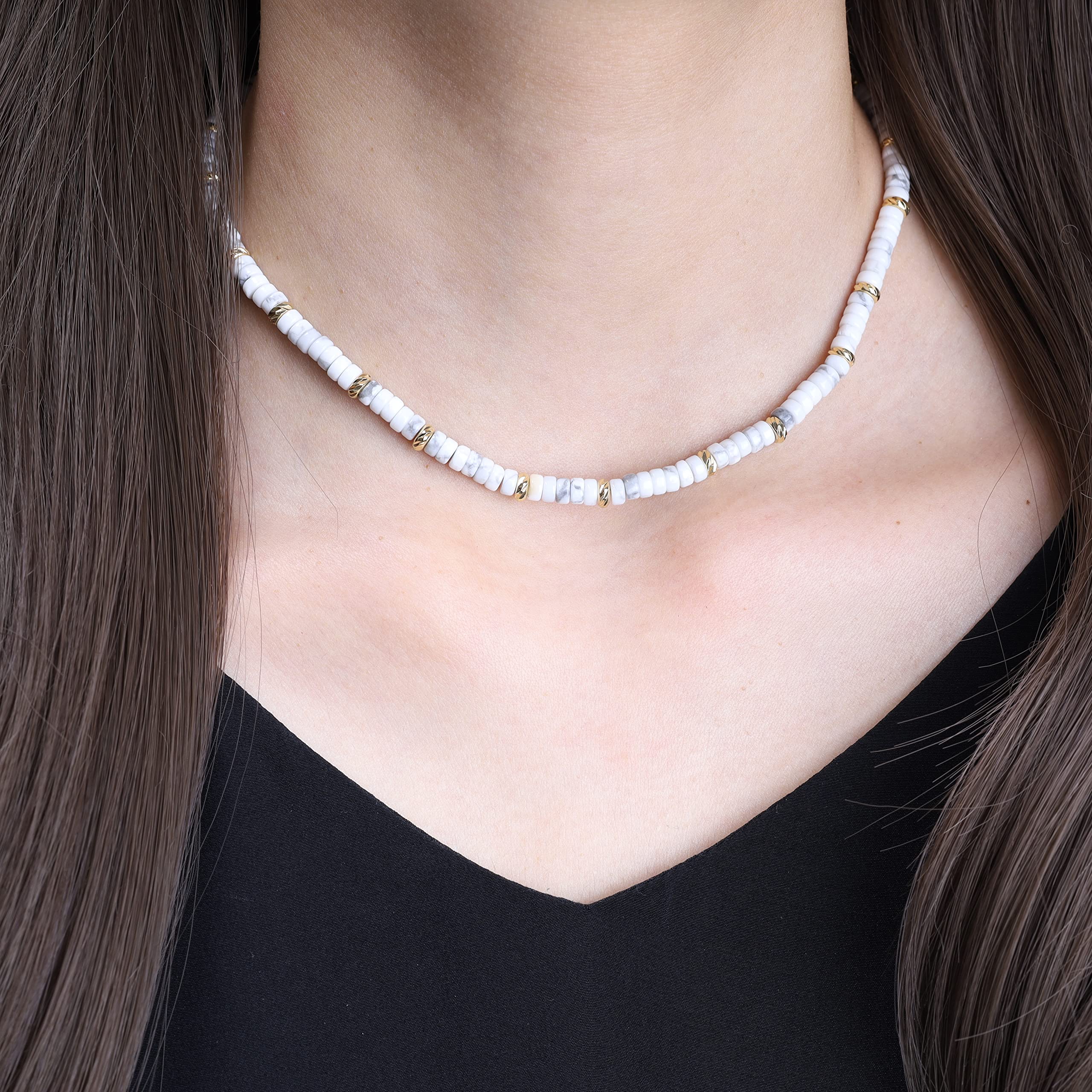 COAI Collier Ras de Cou Femme, Collier Perle Femme, Bijoux Bohème