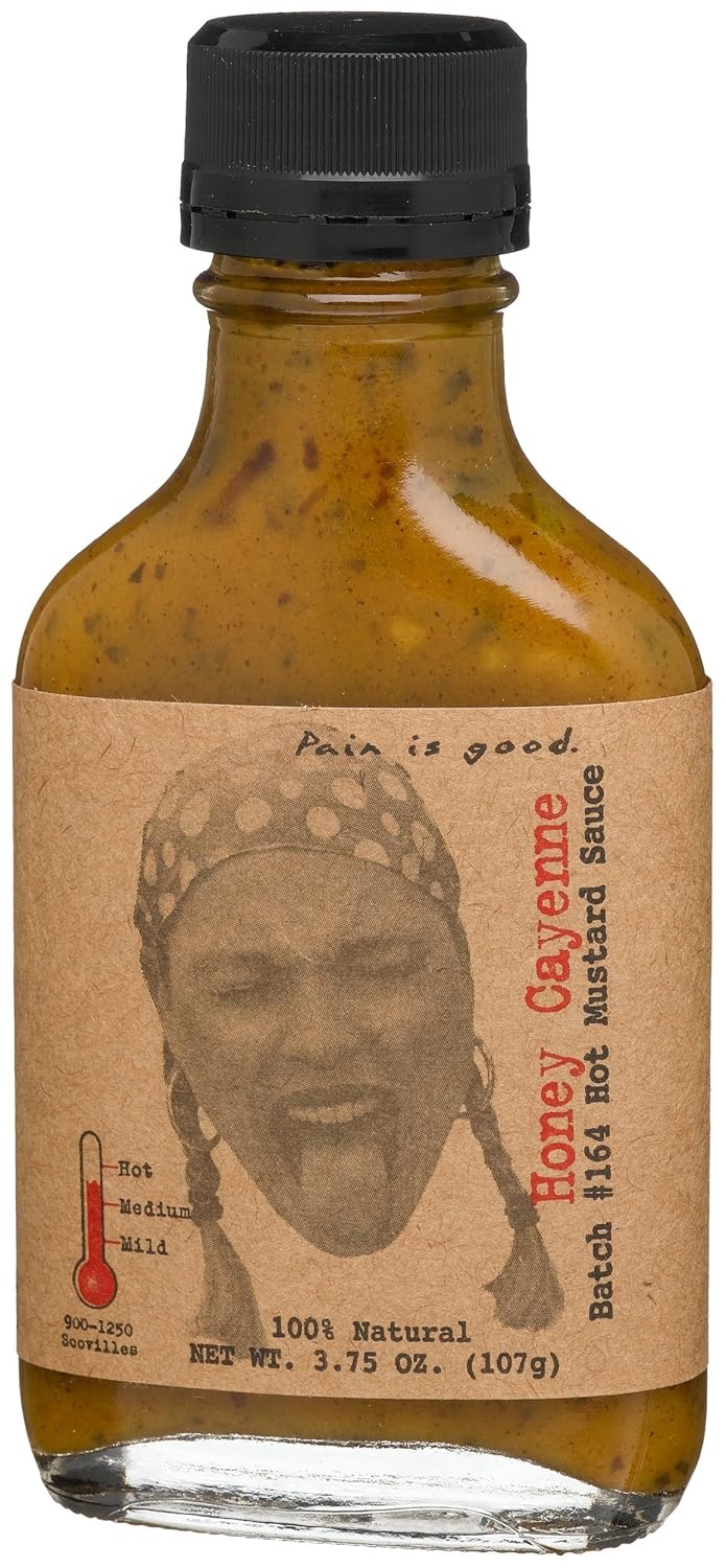 Pain Is Good Honey Cayenne Mustard Sauce, Batch 164, 3.75