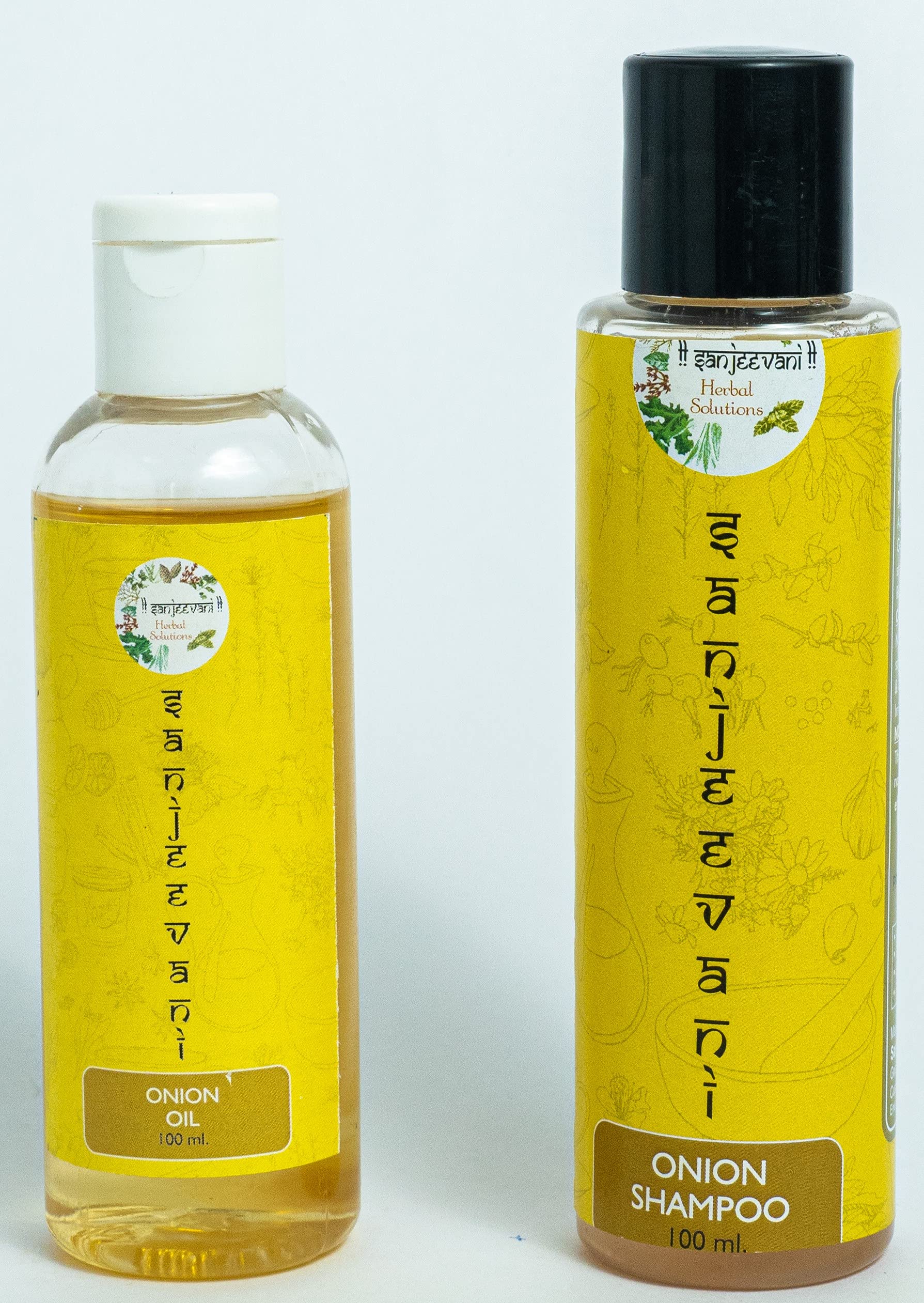 Sanjeevani Herbal Solutions Onion OIl + Shampoo Combo