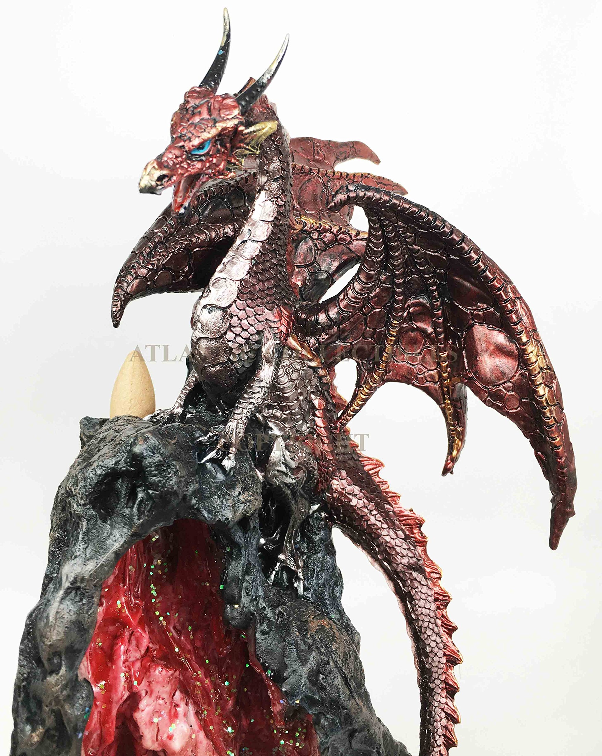 Amazon.co.jp: Ebros エンバー サファイア クォーツ ドラゴン 宝石 山
