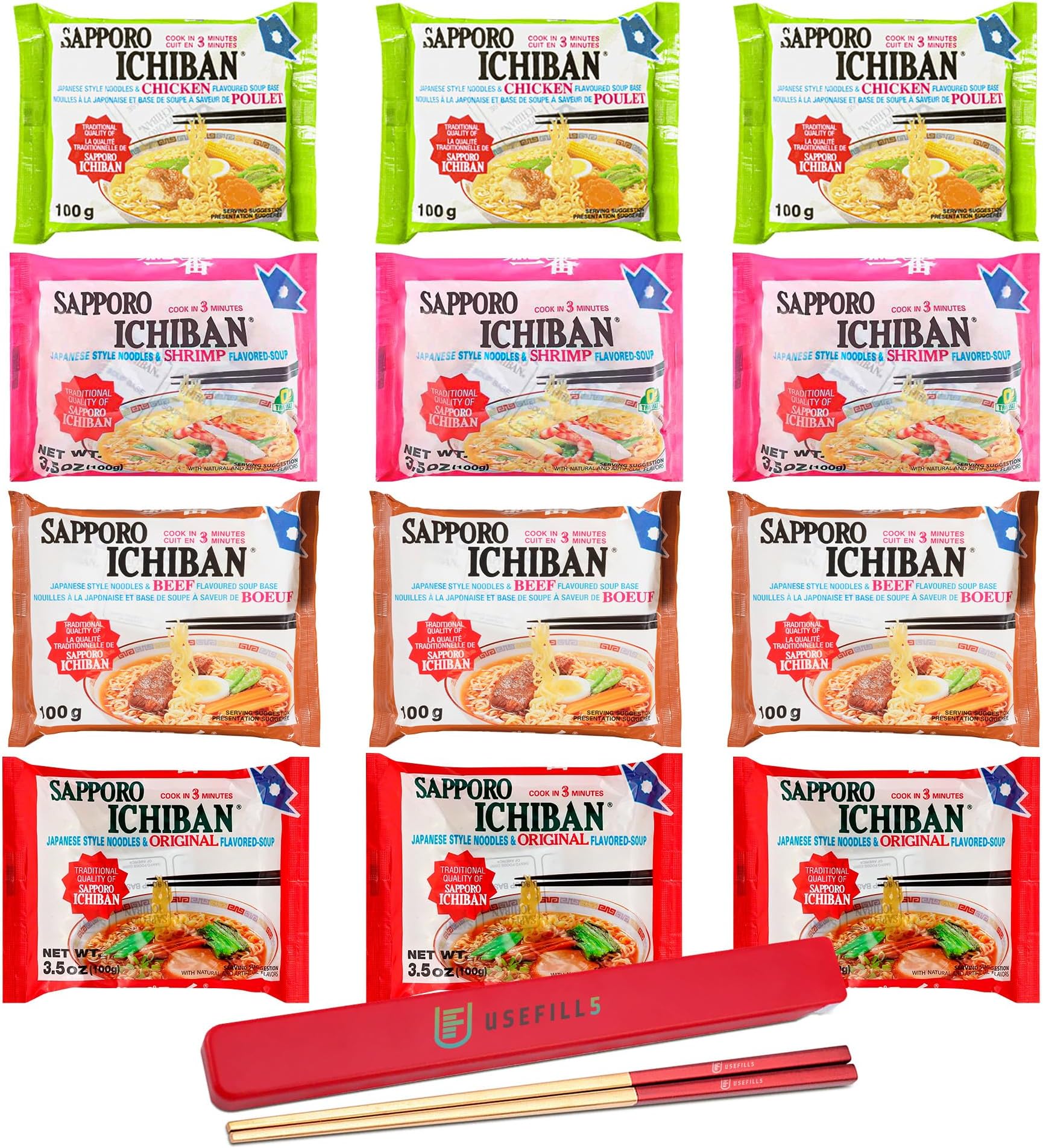Amazon.com: Sapporo Ichiban Ramen Artificially Flavored Tonkotsu, 18.5 ...
