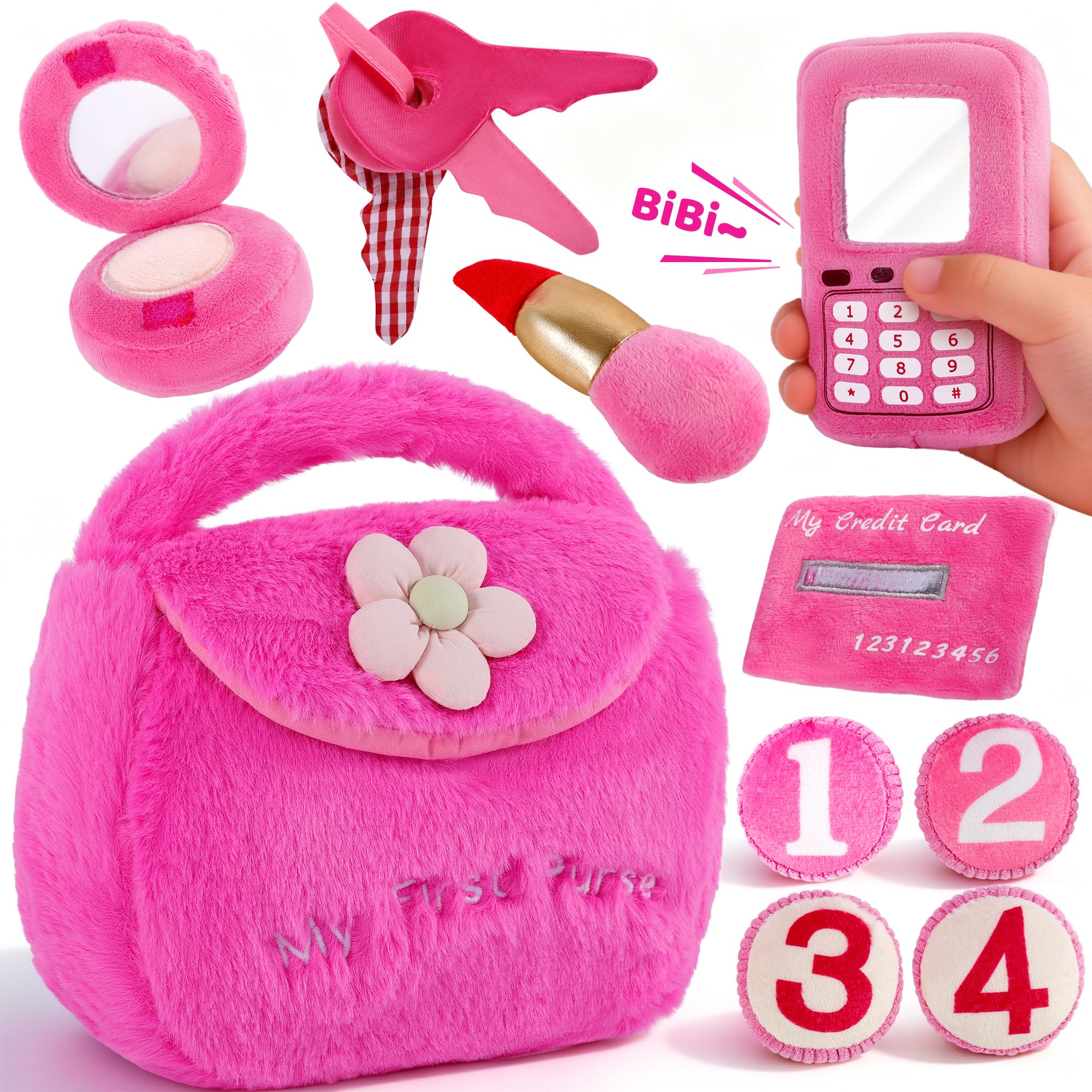 Photo 1 of Noosuna Plush Baby Purse Toy Set