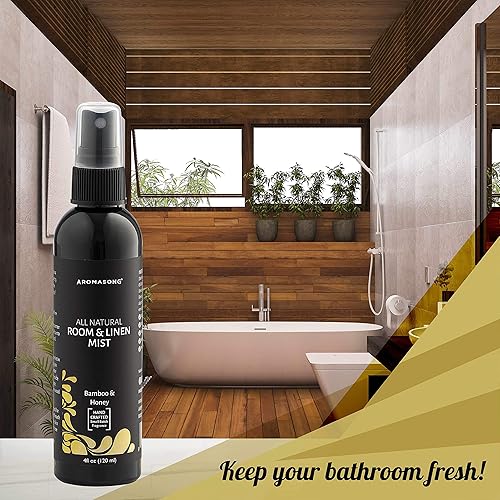 Miniatura 10 de Aromasong Spray natural para habitación y lino, aroma de té verde, para ropa de cama, sábanas, sofás, almohada, ambientador de tela en aerosol para