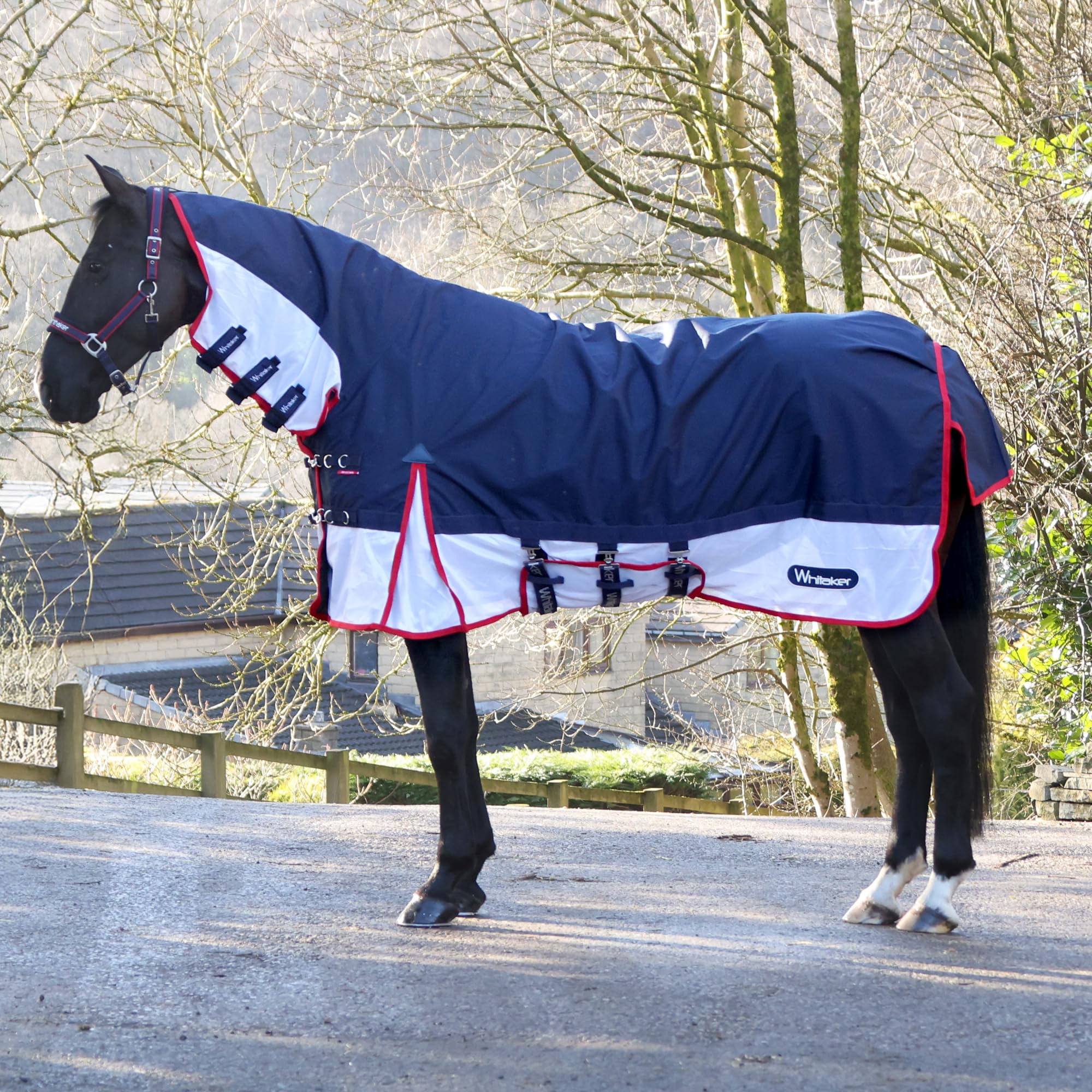 R462 John Whitaker Rastrick V2 Airflow Pferdedecke mit festem Hals, Größen 1,2 m bis 2,1 m, perfekt für unvorhersehbare Wetterbedingungen