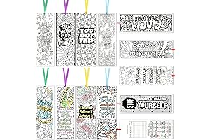 120 Pieces Inspirational Bookmarks, Positive Coloring Bookmarks for Kids and Adults