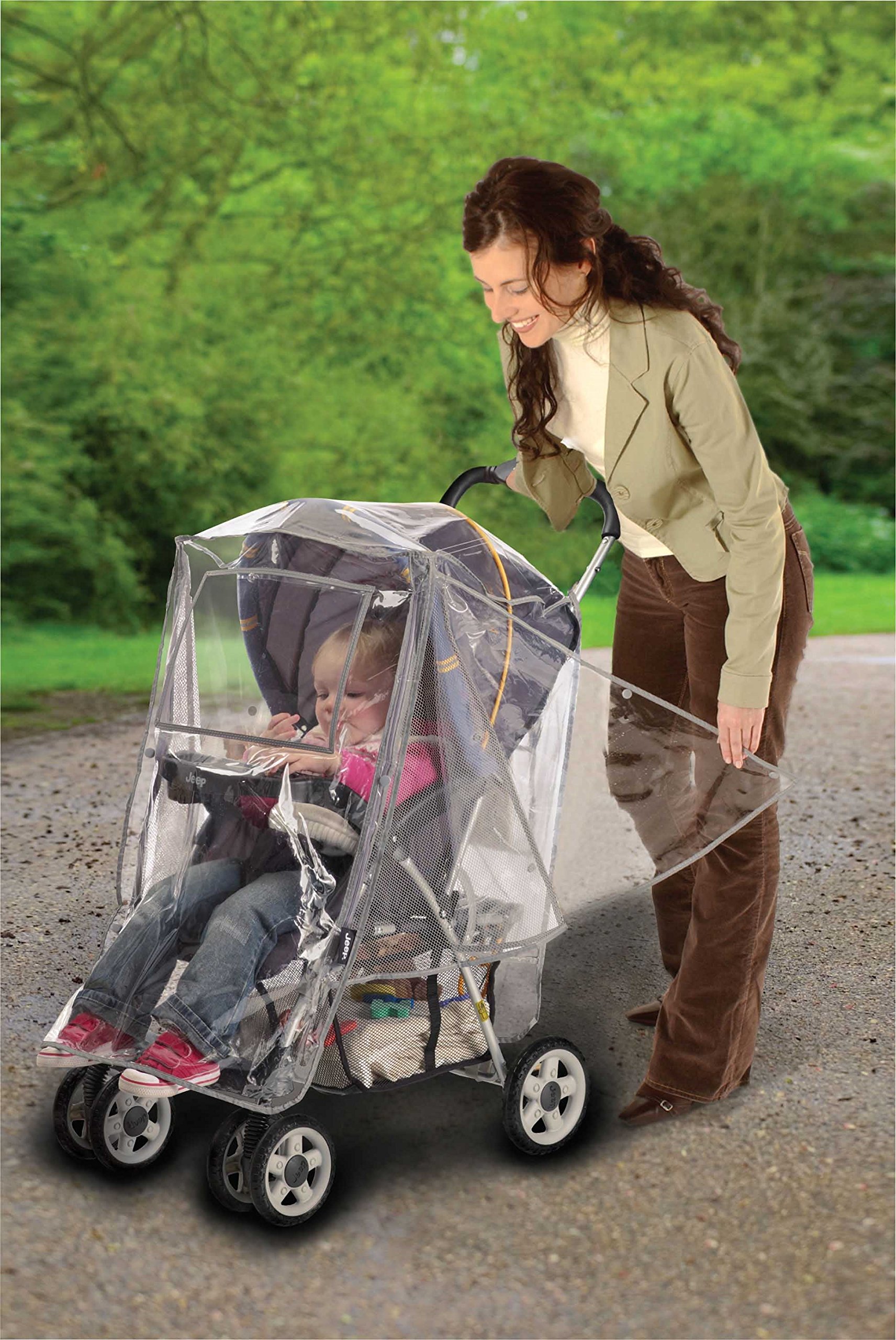 Stroller Rain Cover Jeep Travel System Weather Shield, Baby Rain