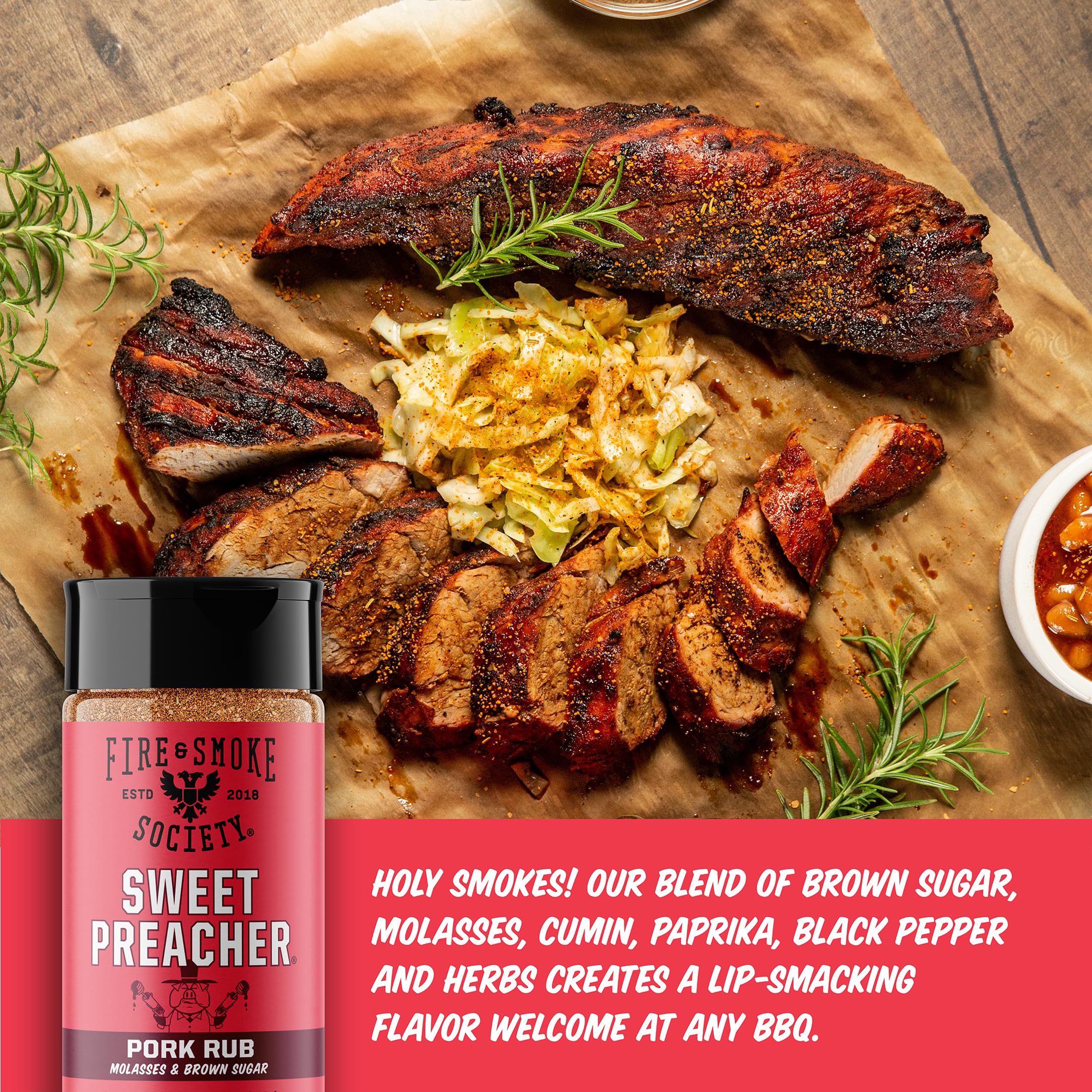 sweet fire tobacco plover & Smoke Society Peeper BBQ Rub, 6.6oz Best Tobacco Products | Sweet
