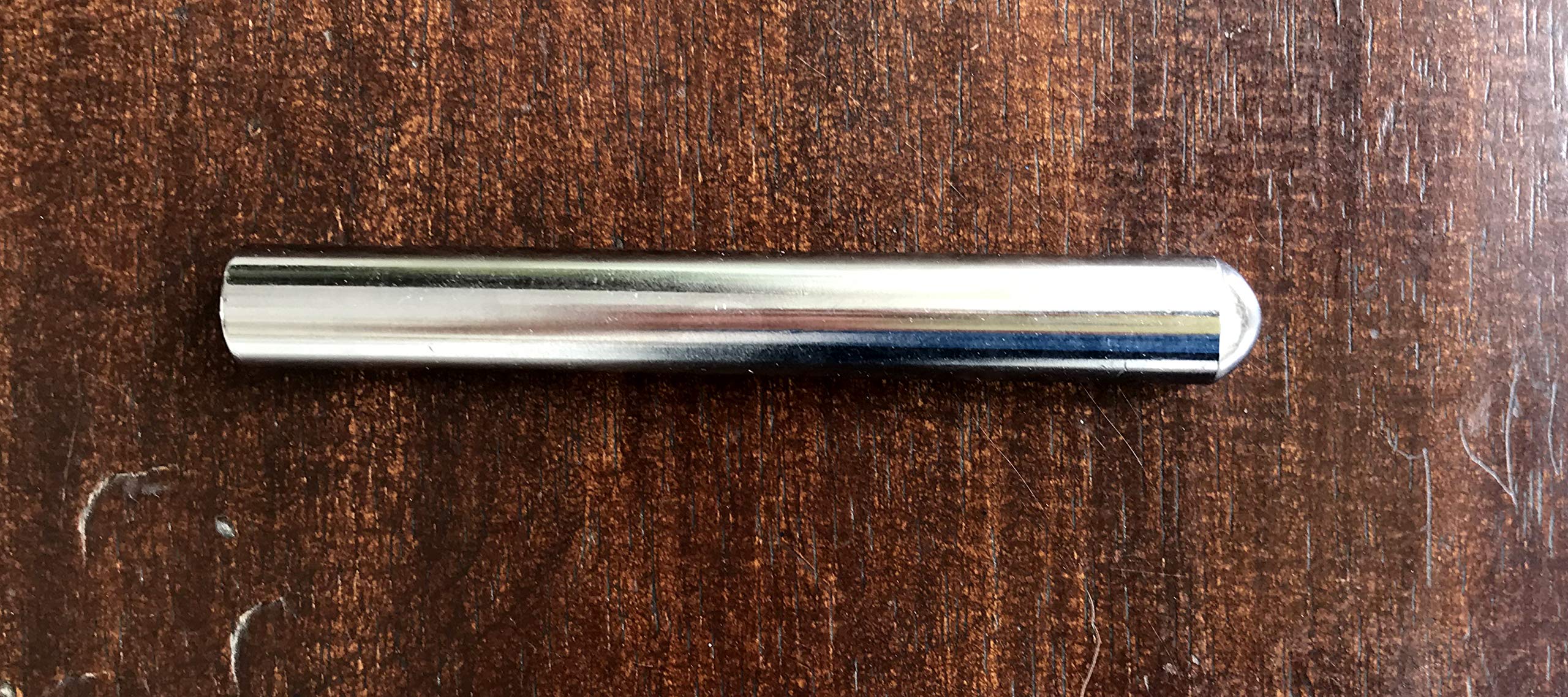 Przesuwany srebrny stalowy chromowany drążek do gitary Mohan Veena i hawajskiej 10 cm