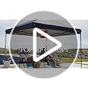 Best Choice Products 10x10ft 1-Person Setup Pop Up Canopy Tent Instant Portable Shelter w/ 1-Button Push, Case, 4 Weight Bags - White