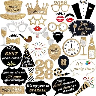 KatchOn Photo Booth Props for New Years Eve 2025