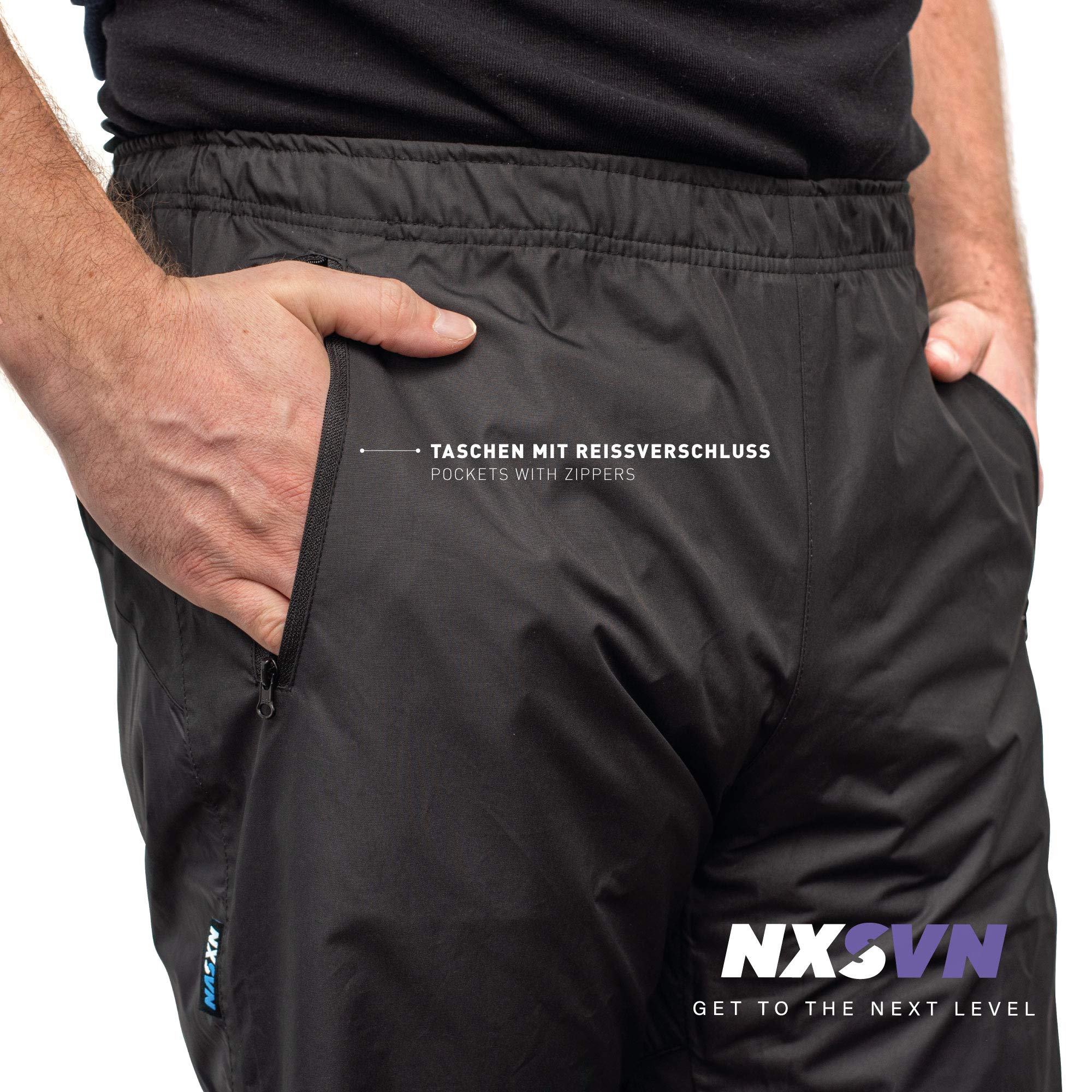 Rubberneck NXSVN Pantalones de Lluvia - Alta Visibilidad con Cinta Reflectante 3M, Transpirable, Reforzado