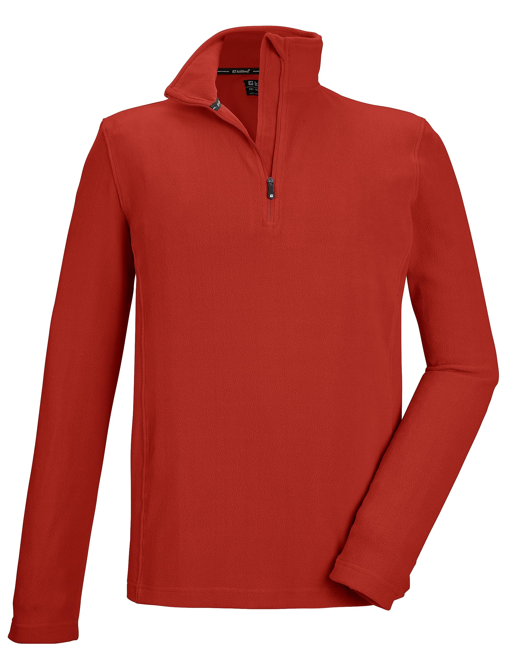 Killtec Unisex Ksw 99 Mn FLC Shrt Fleece Shirt with Stand-Up Collar and Zip Orange