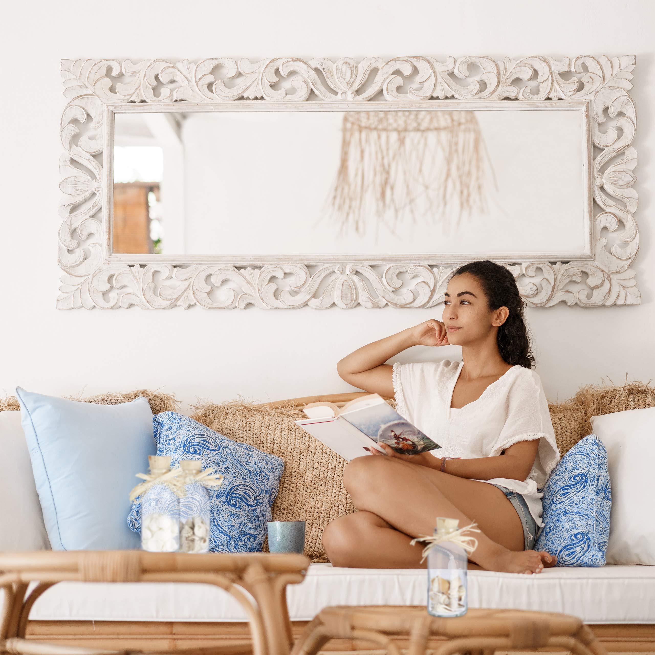 Relaxdays Bottigliette Deco con Conchiglie, Set da 5, Arredo Marino da Bagno, Mini Vasetti, Naturale