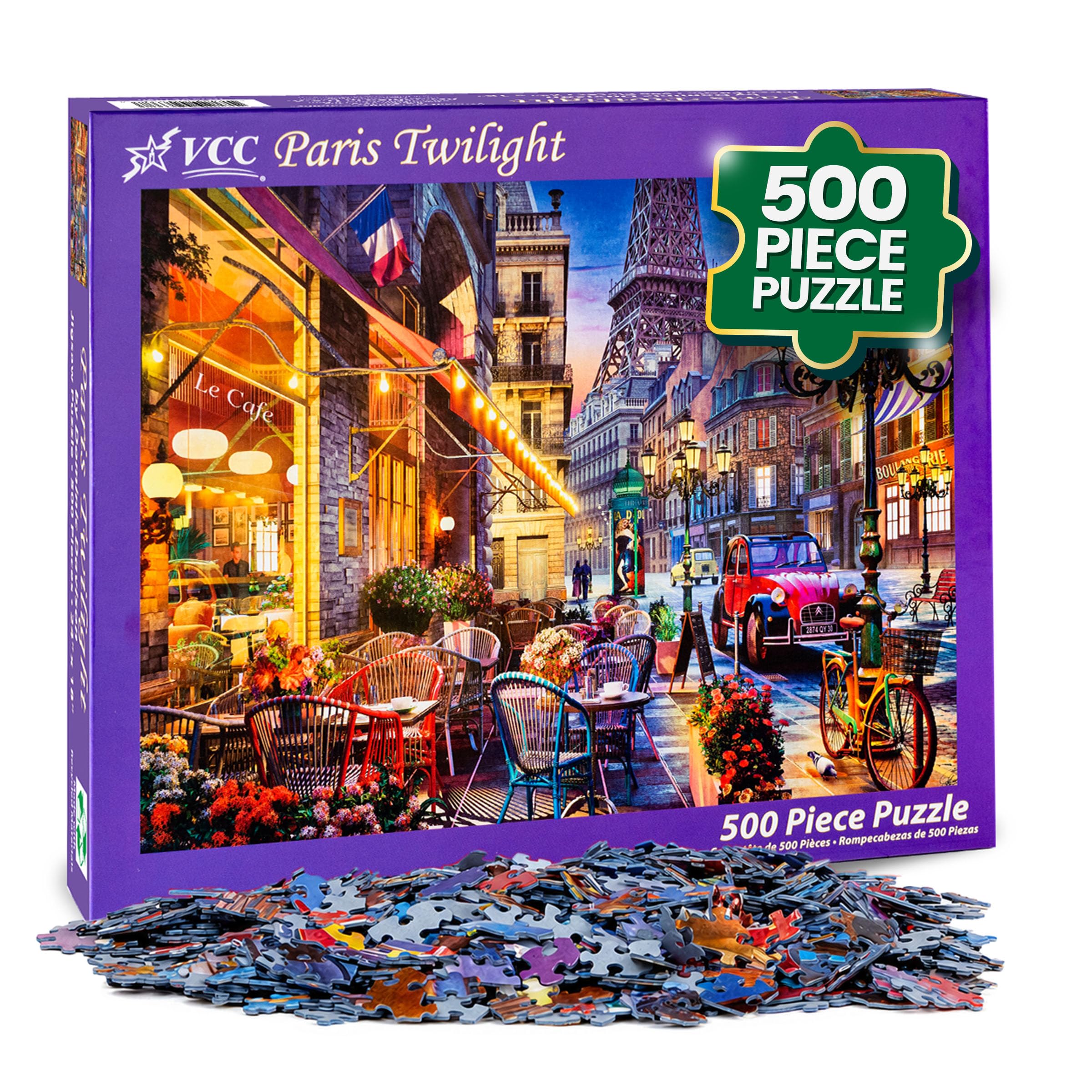Amazon.com: VCC Paris Twilight 500 Piece Jigsaw Puzzle for Adults