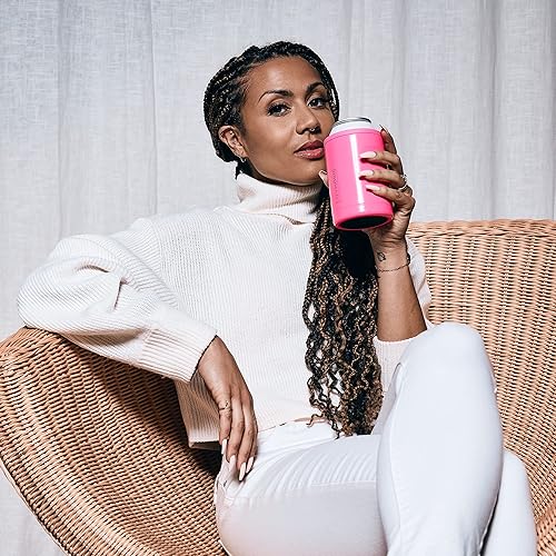 Miniatura 7 de Hopsulator DUO - Enfriador de latas 2 en 1, enfriador de latas de 12 onzas, hace que las latas regulares funcionen como un vaso (color denim)