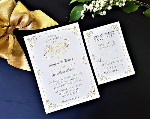 Miniatura 4 de Insertos impresos personalizados para invitaciones de boda emergentes. Tarjetas de invitación personalizadas y RSVP con sobres