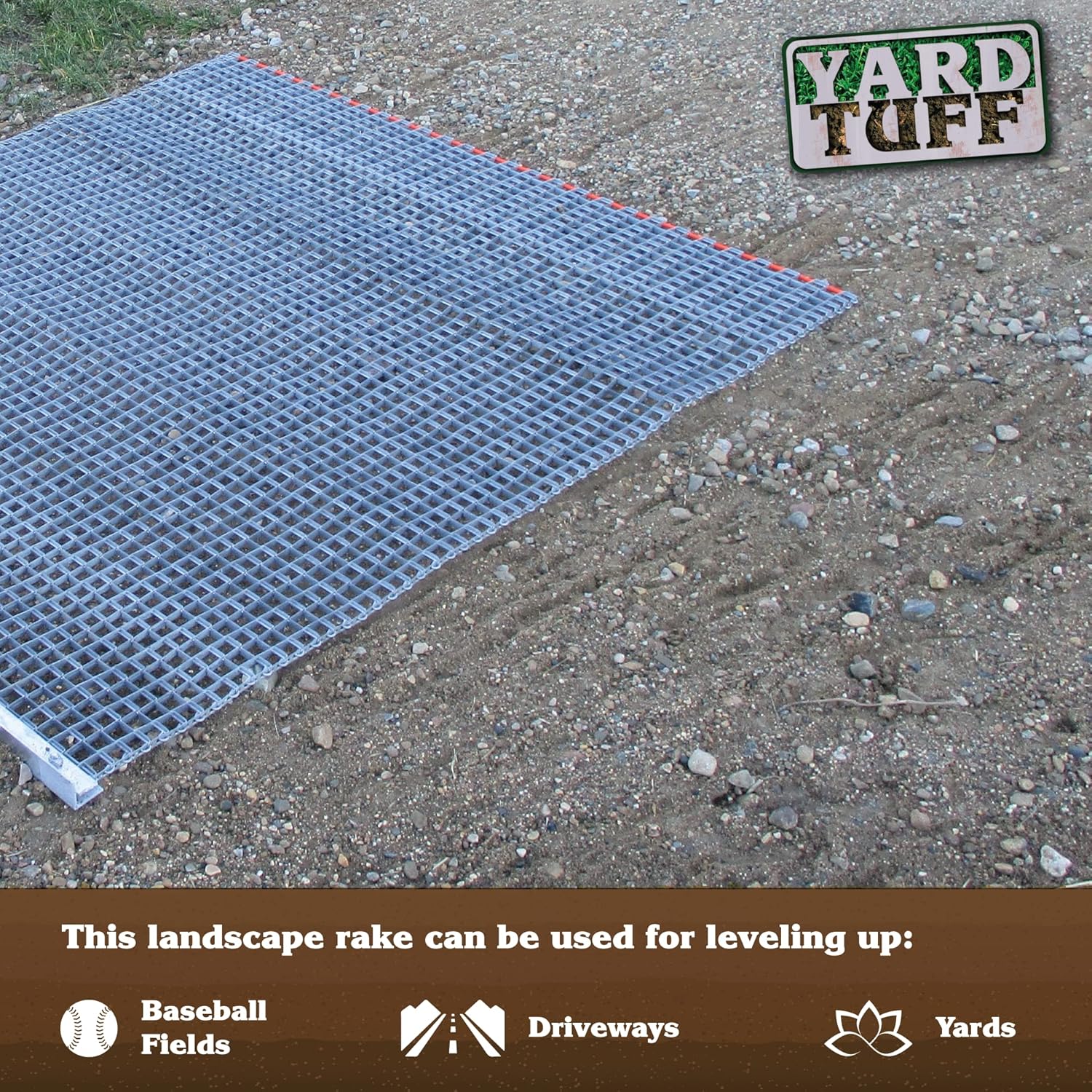 Yard Tuff 33HPDM ATV UTV 3 x 3 Feet Heavy Duty Durable Zinc and Steel Mesh Field Surface Leveling Drag Mat for Manual or Vehicle Assisted Pulling : Sports & Outdoors