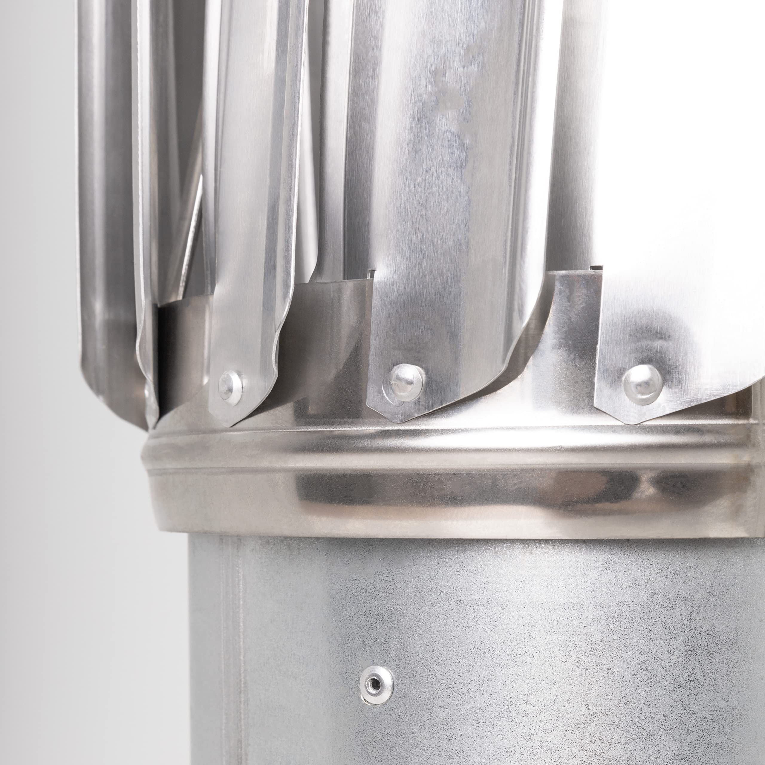 STERR ERC150AB – 150 mm Sombrero de Ventilación Alargado Giratorio con Base