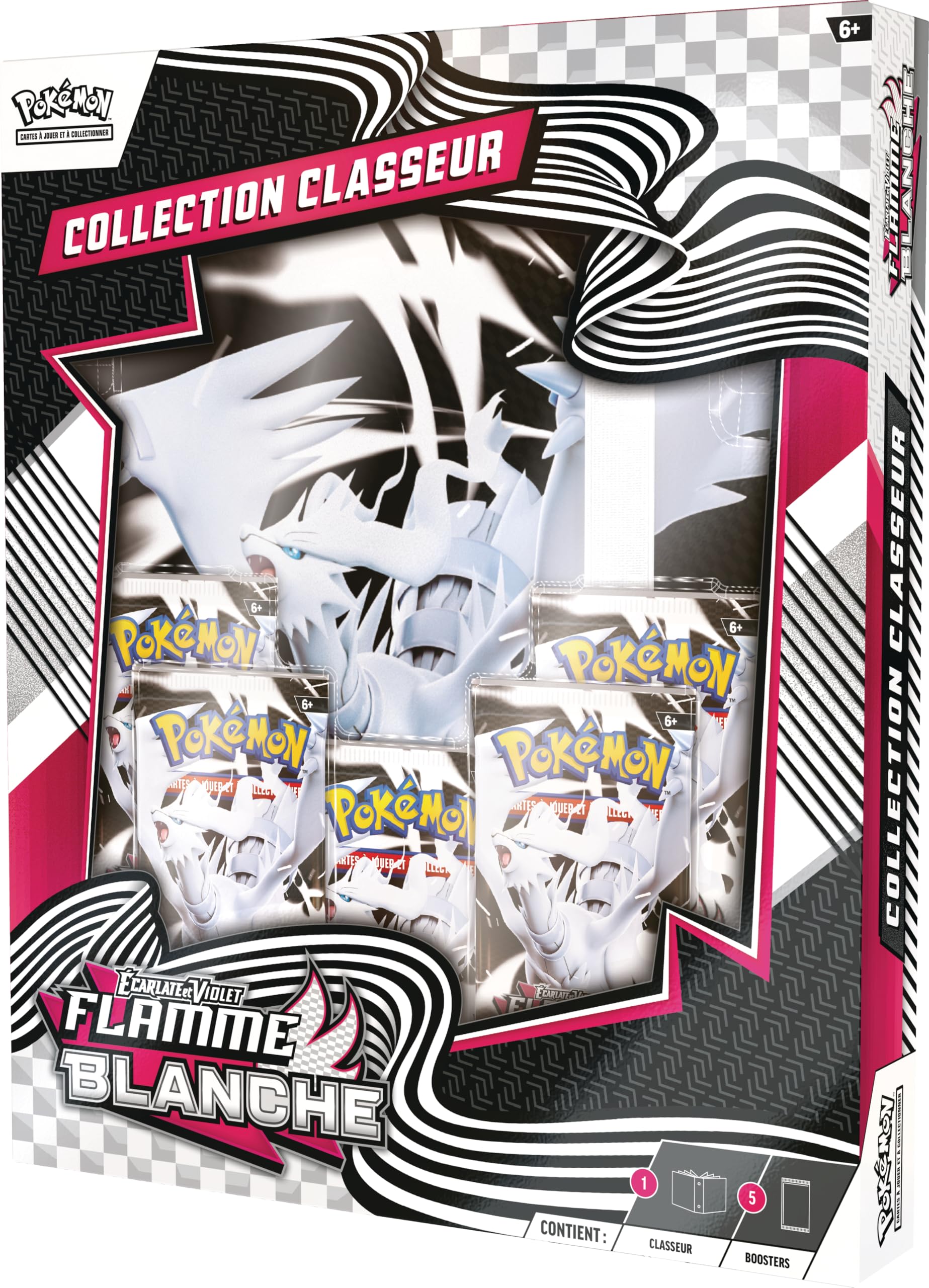 Pokémon: Collezione Raccoglitore Scarlatto e Viola - Fiamma Bianca (Raccoglitore Reshiram e 5 Booster) del GCC Pokémon