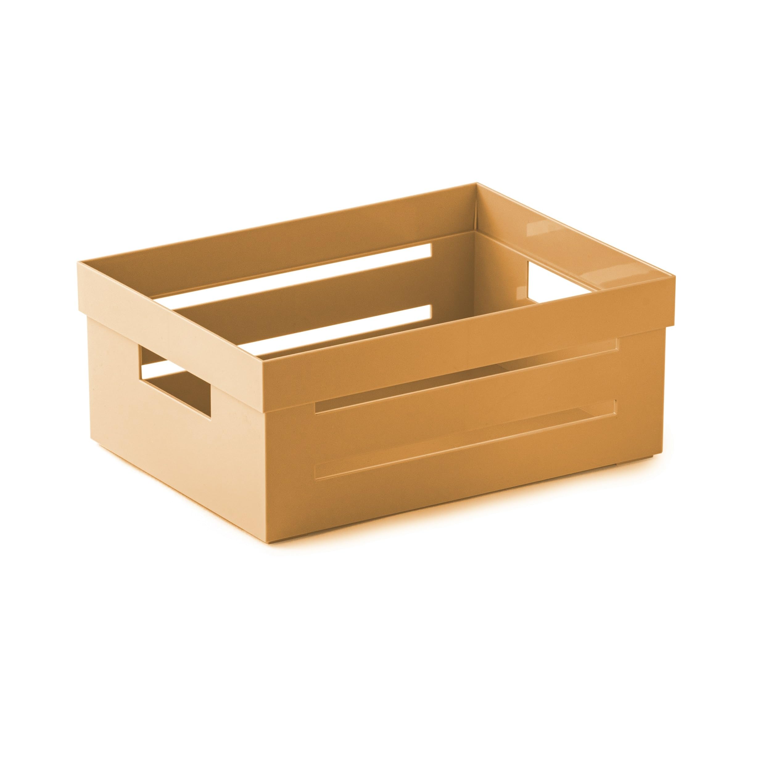 Snips Multipurpose Box, Multipurpose Organiser, Multipurpose Container Smal Box, 2 L, Mustard Color, 20 x 15 x 8,5 cm, Made in Italy