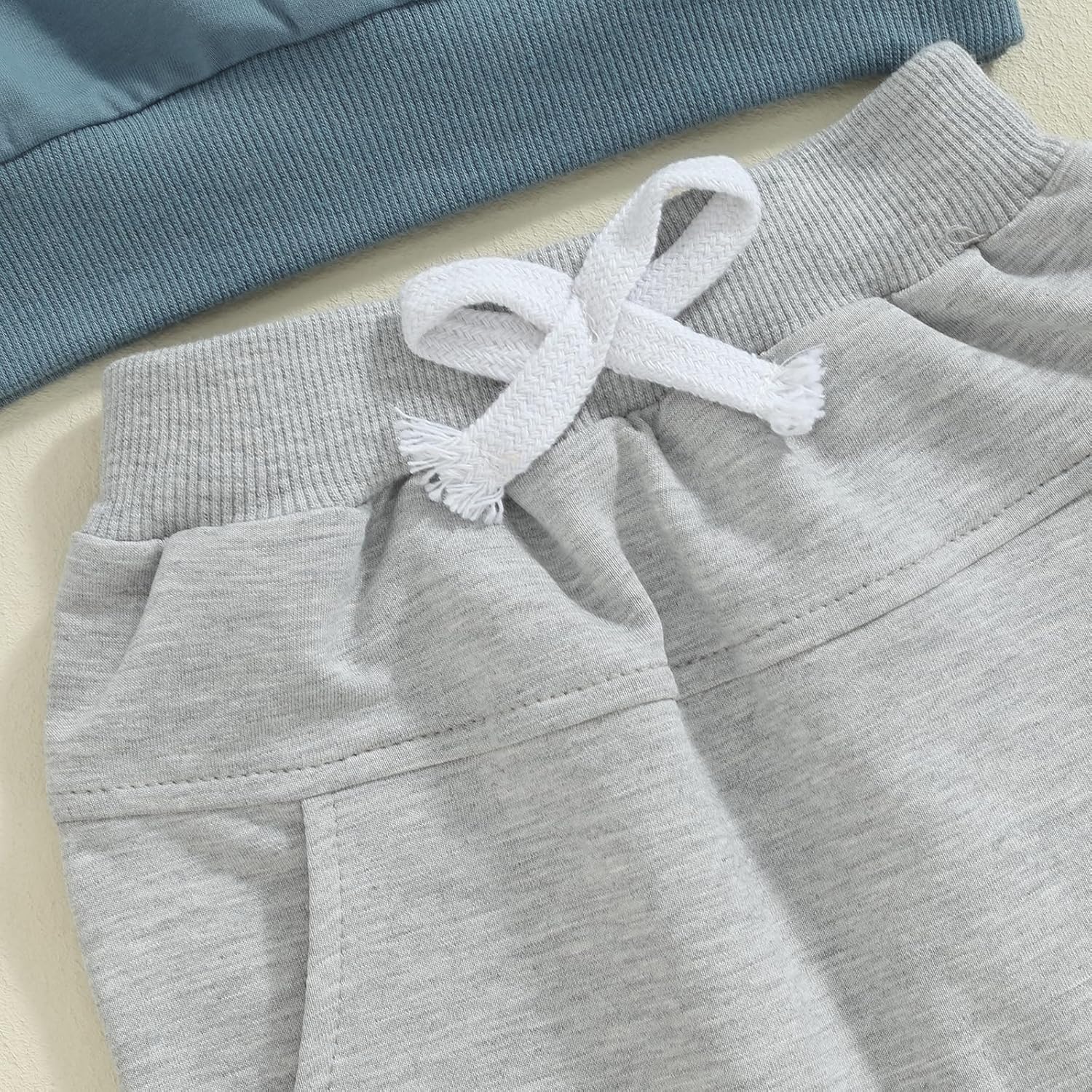 ZAXARRA Toddler Newborn Baby Boy Fall Outfits Letter Print Crew Neck Sweatshirt Tops SolidContrast Color Pants Casual Sets - Image 7