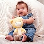 Bébé GUND Collection Luvs, Bodi Giraffe Premium peluche animal farci pour bébés, jaune/brun, 12”