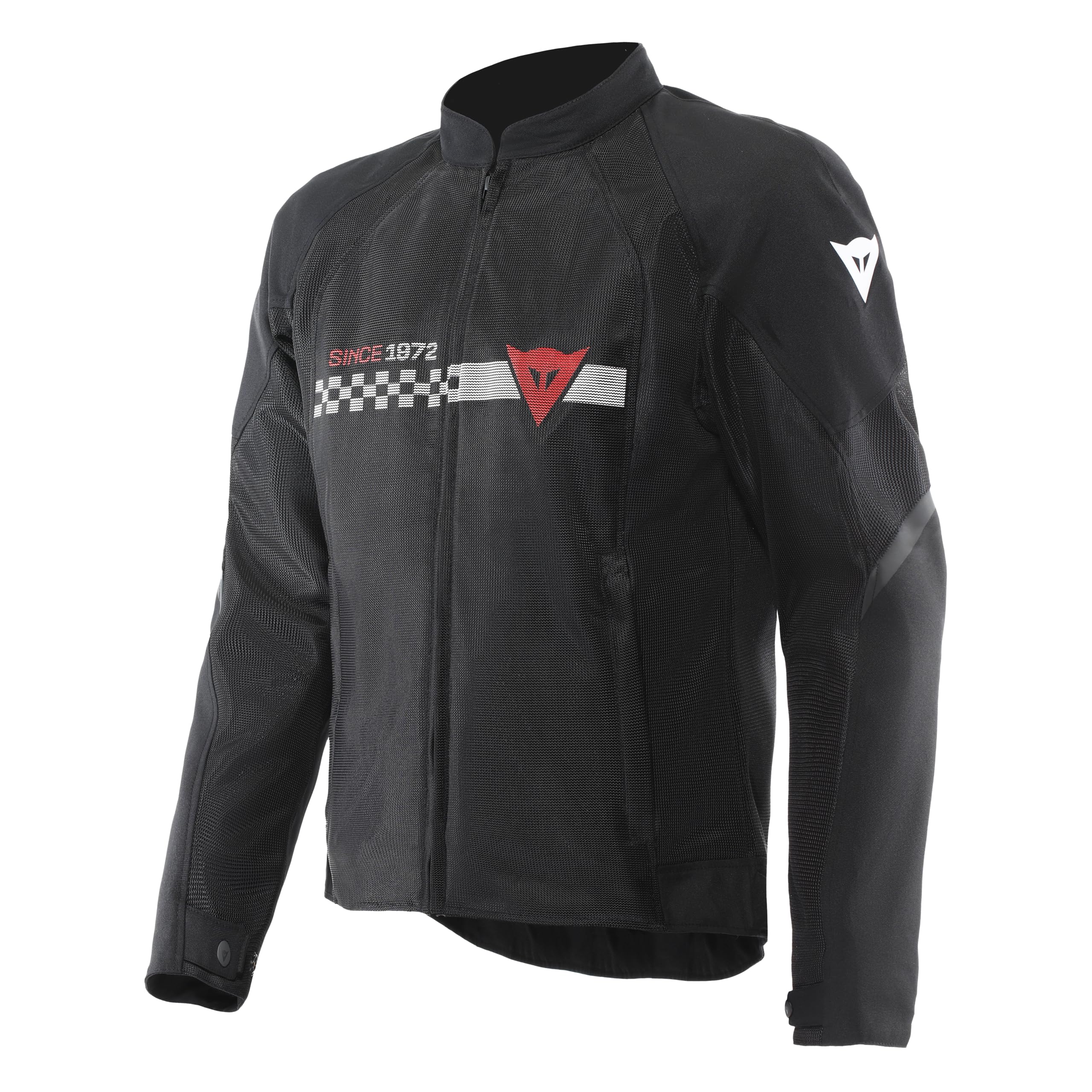 Dainese - Herosphere Air Tex Jacket, Textile Motorcycle Jacket, Ventilated And Summer, Men, Black/White/Red, 46