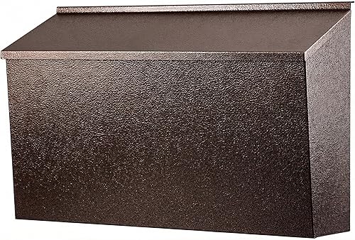 KYODOLED Buzón de montaje en pared, buzón de correo de gran capacidad, caja postal de metal de acero galvanizado a prueba de óxido, buzones para